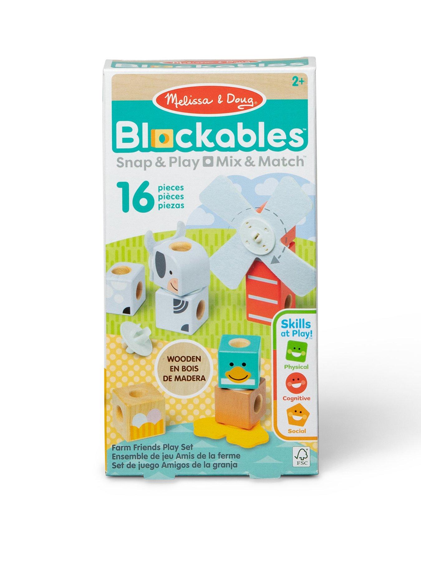 Image 1 of 8 of Melissa & Doug Blockables Farm Friends