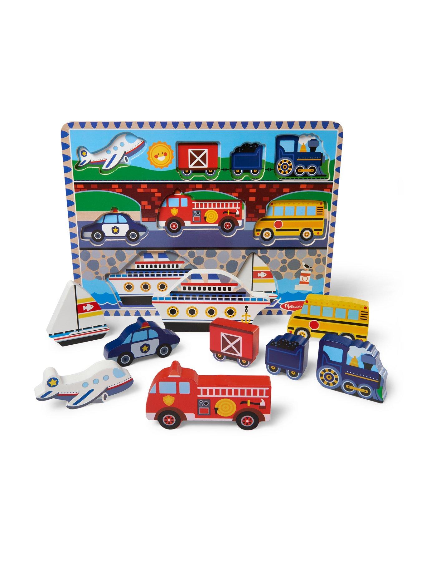 Image 2 of 8 of Melissa & Doug Vehicles Chunky Puzzle