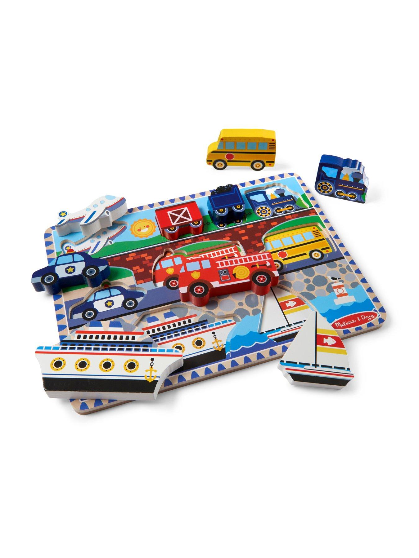 Image 3 of 8 of Melissa & Doug Vehicles Chunky Puzzle