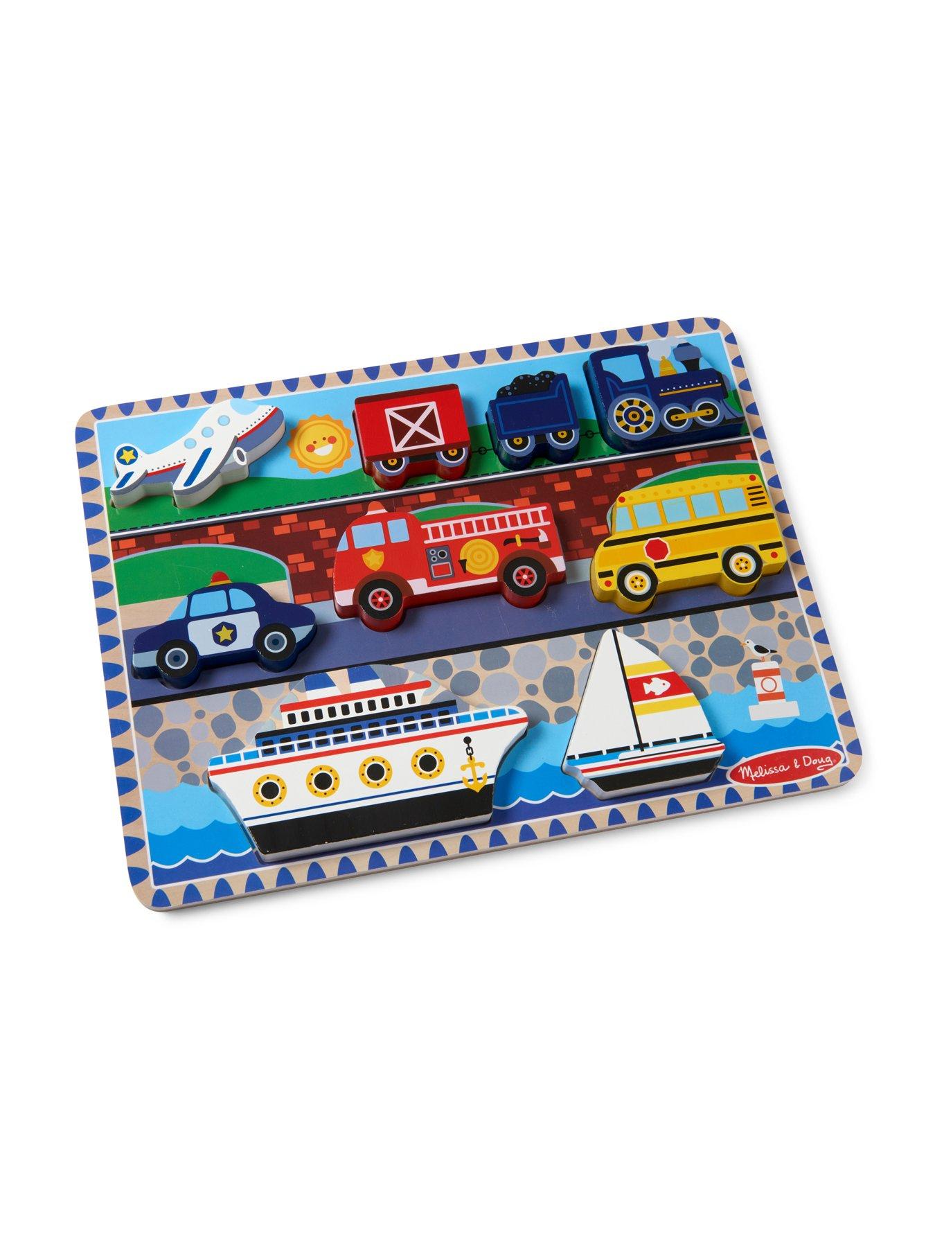 Image 4 of 8 of Melissa & Doug Vehicles Chunky Puzzle