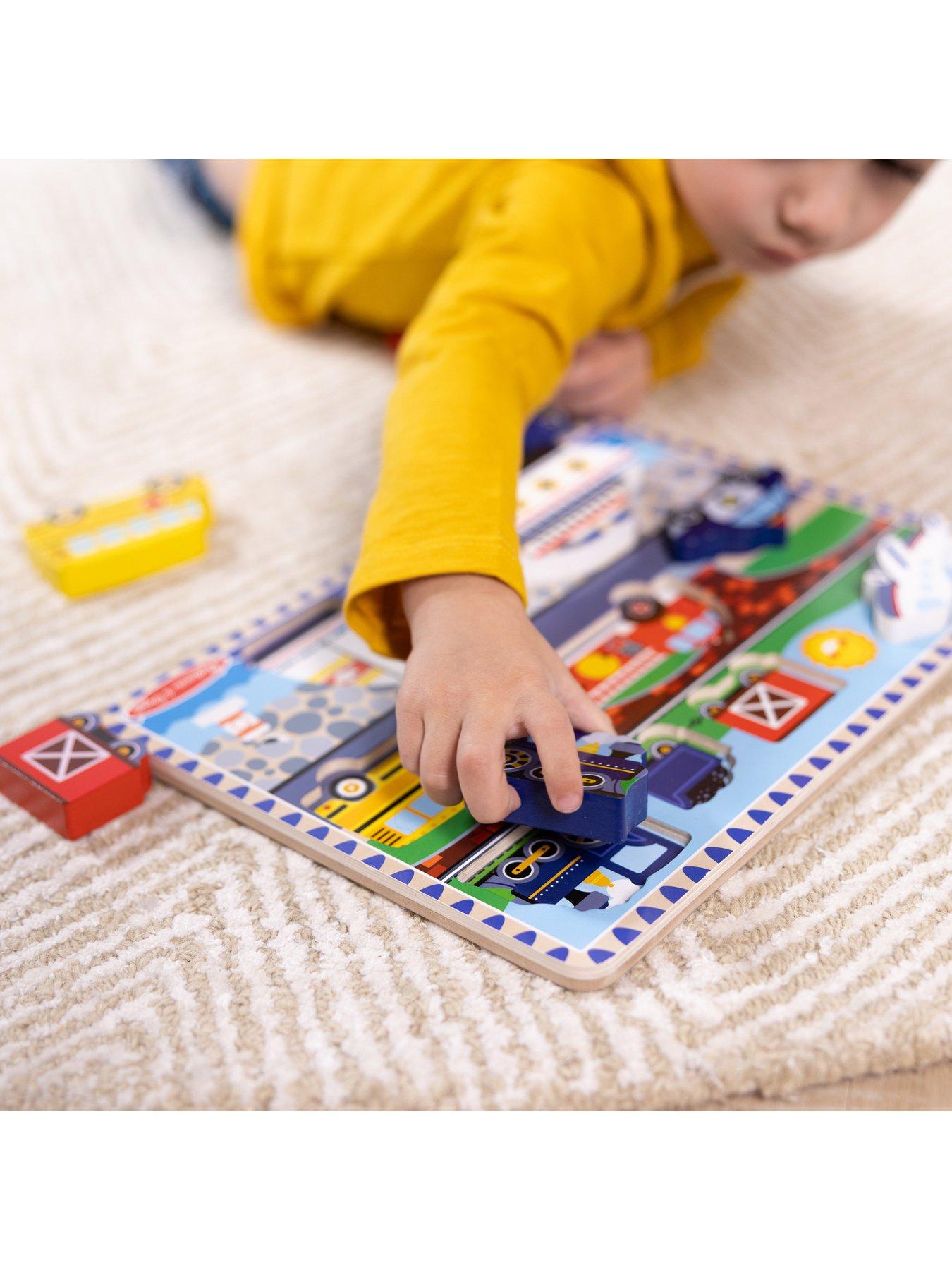 Image 6 of 8 of Melissa & Doug Vehicles Chunky Puzzle
