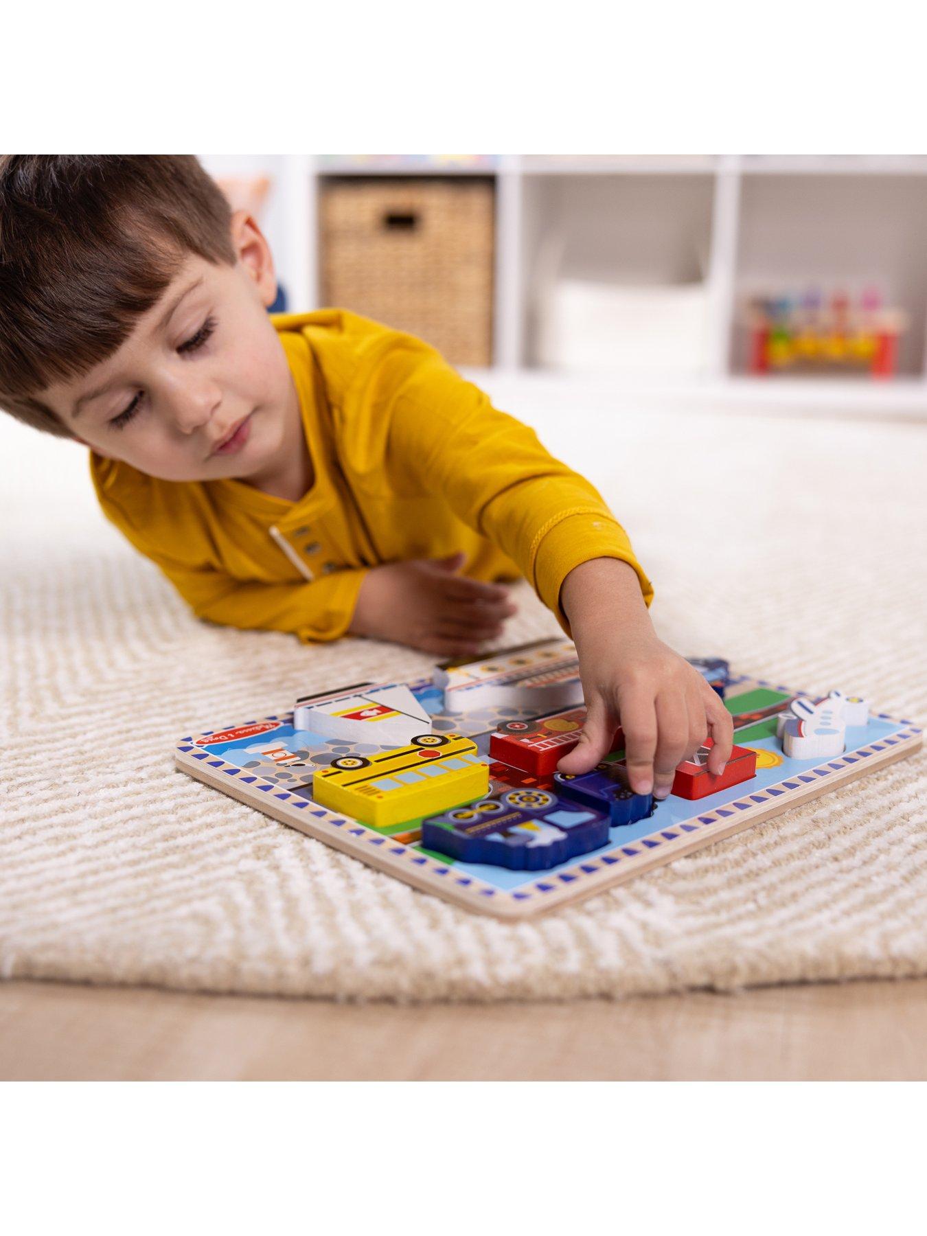 Image 7 of 8 of Melissa & Doug Vehicles Chunky Puzzle