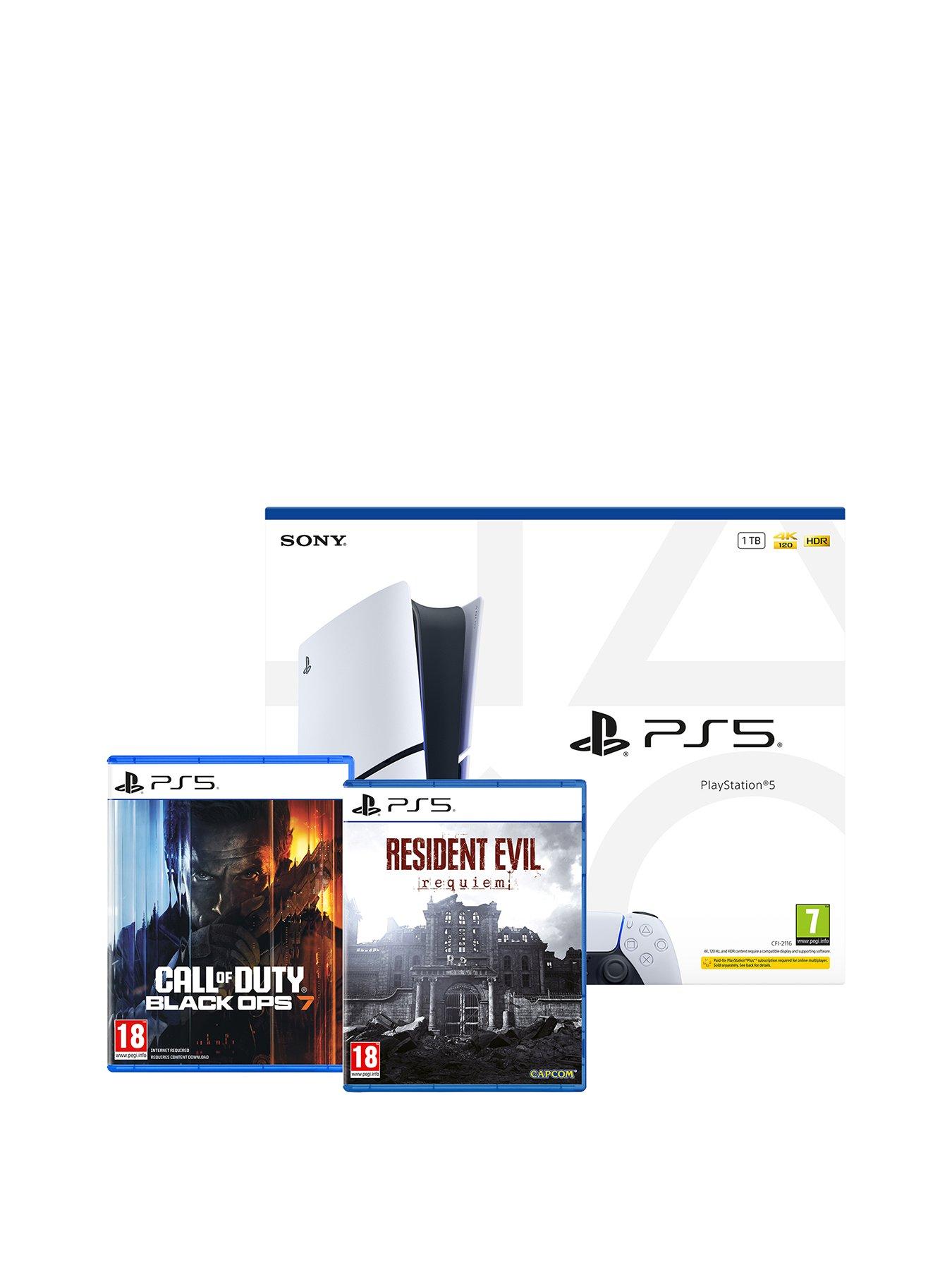 Image 1 of 7 of Playstation PlayStation&reg;5&nbsp;Disc Console -&nbsp;1TB with&nbsp;Resident Evil: Requiem &amp; Call of Duty&reg;: Black Ops 7
