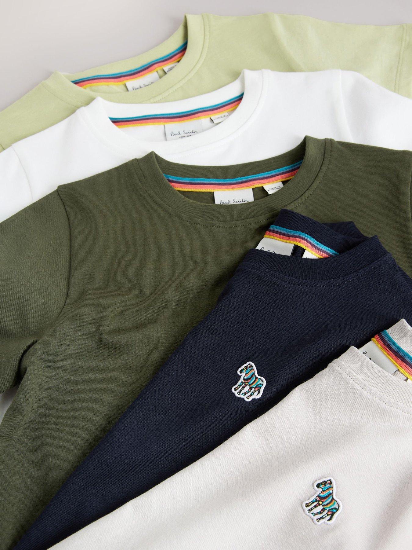 Image 3 of 6 of Paul Smith Junior Boys Signature T-shirts 5 Pack - Multi