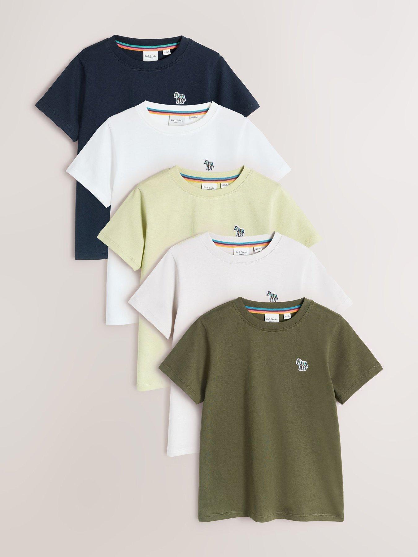 Image 6 of 6 of Paul Smith Junior Boys Signature T-shirts 5 Pack - Multi