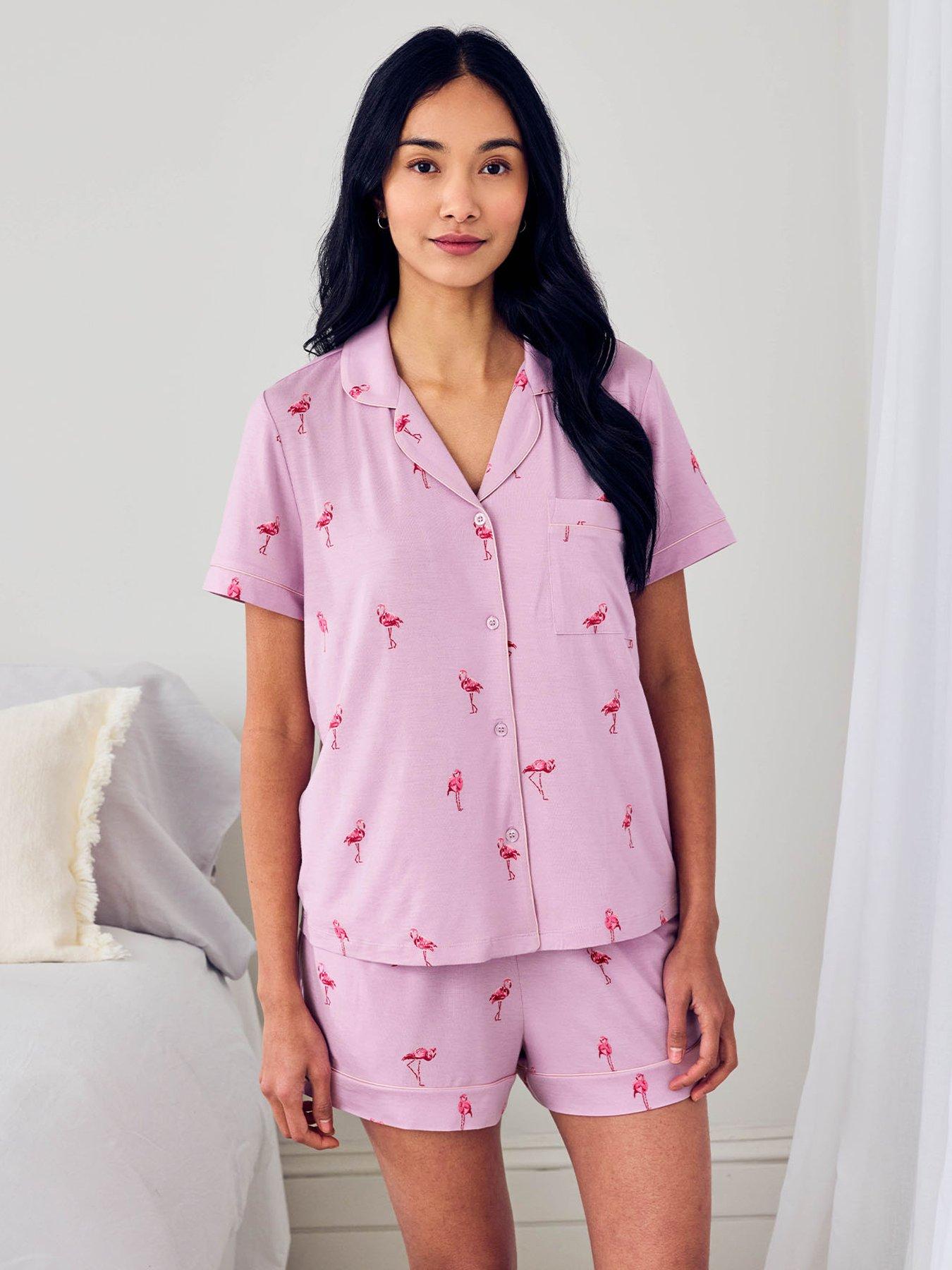 CHELSEA PEERS Short Sleeve Modal Lenzing Pyjama Set - Light Purple
