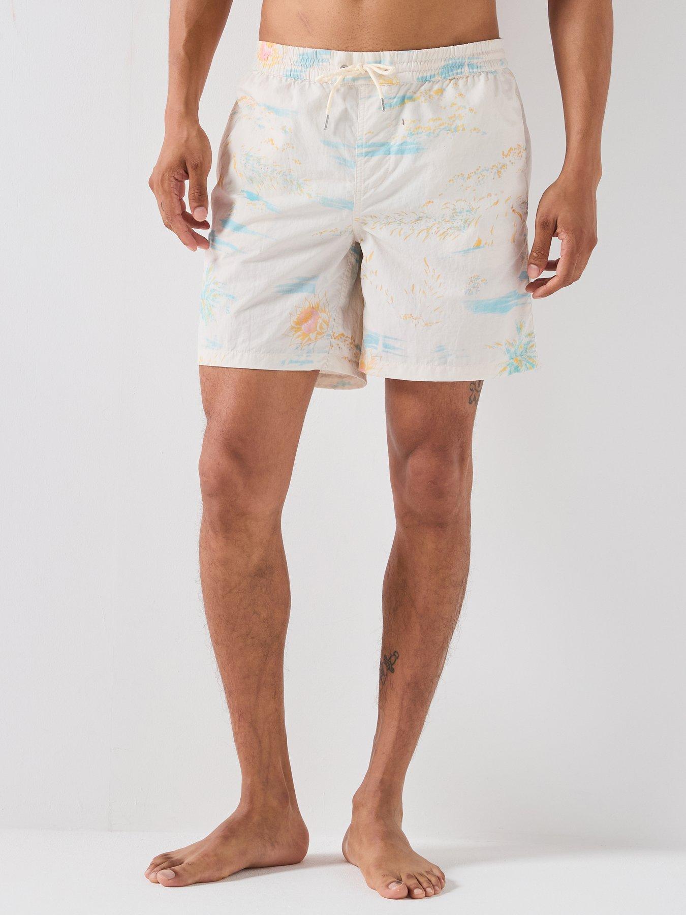 AllSaints Bleachsurf Swimshort - White