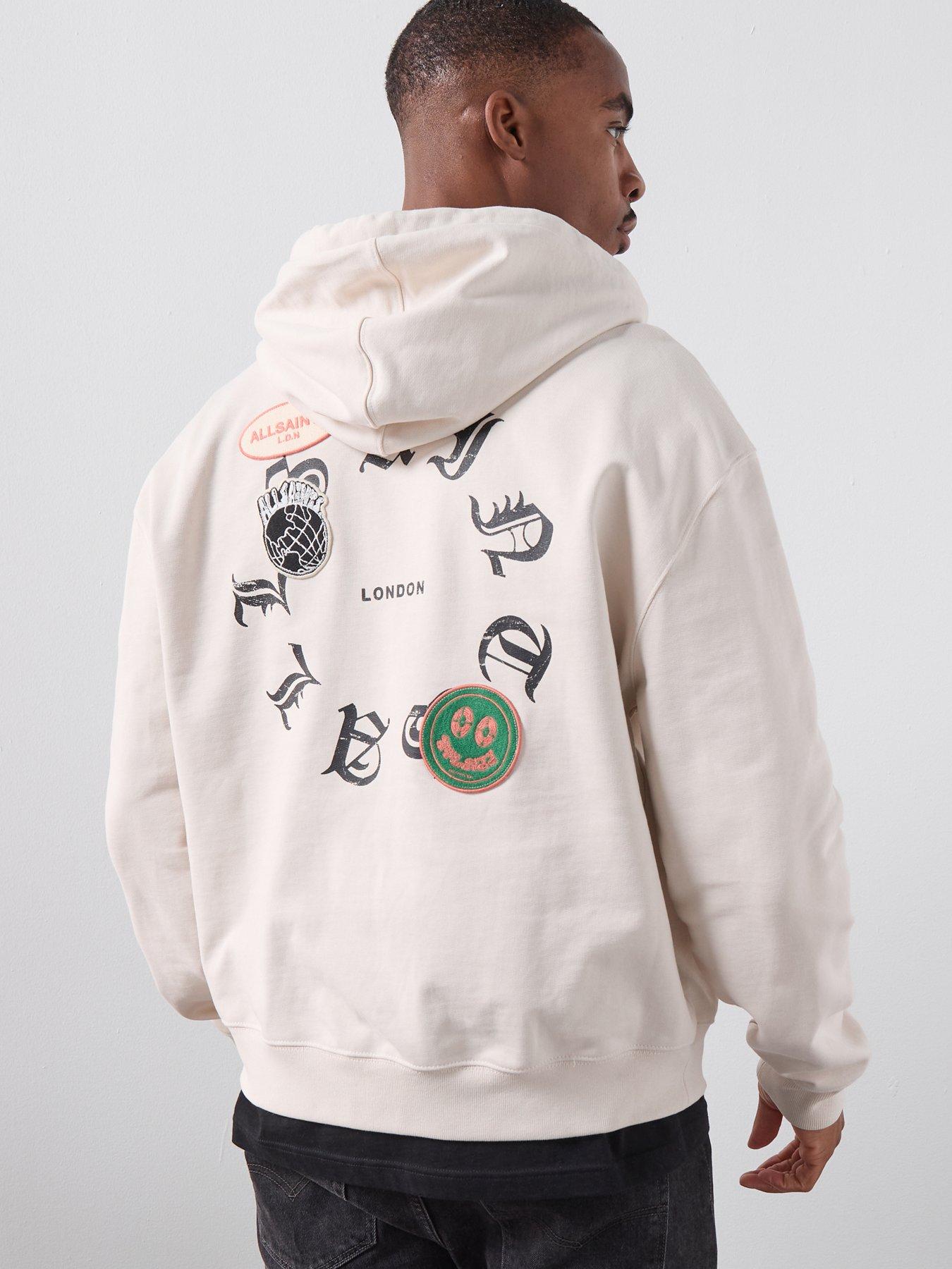 Image 2 of 6 of AllSaints Allsaints Patcher Zip Through Hoodie