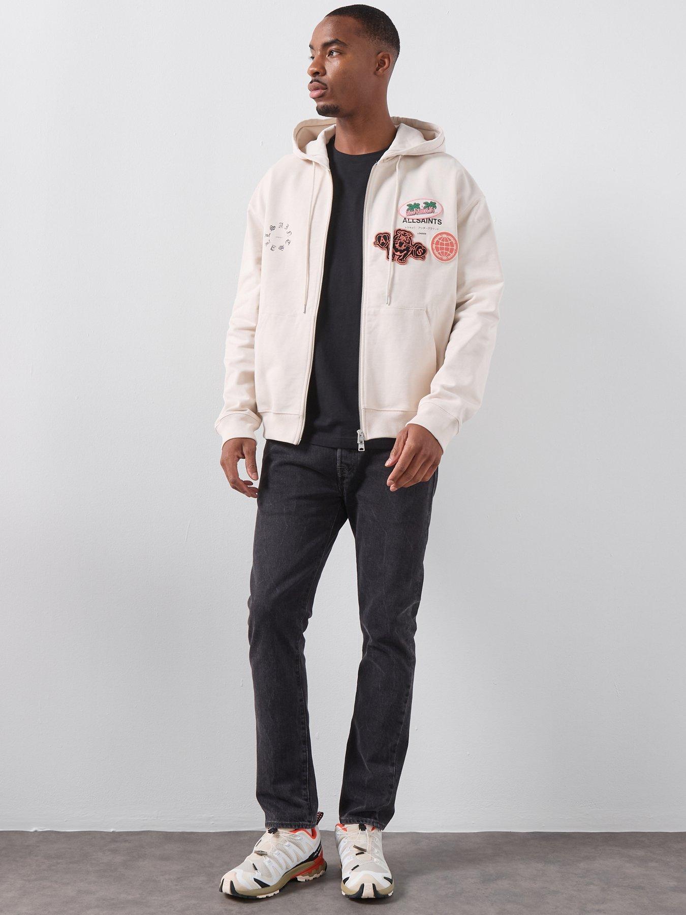 Image 3 of 6 of AllSaints Allsaints Patcher Zip Through Hoodie