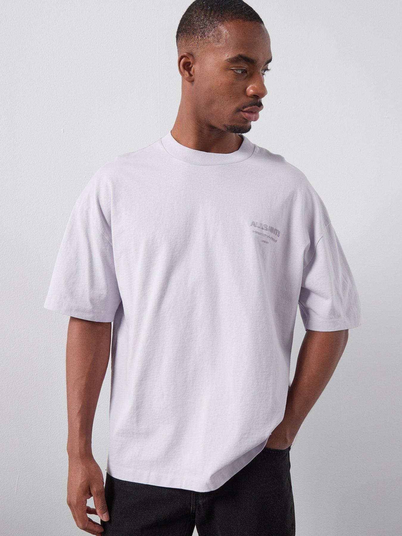 AllSaints Xander Short Sleeve T-Shirt - Purple