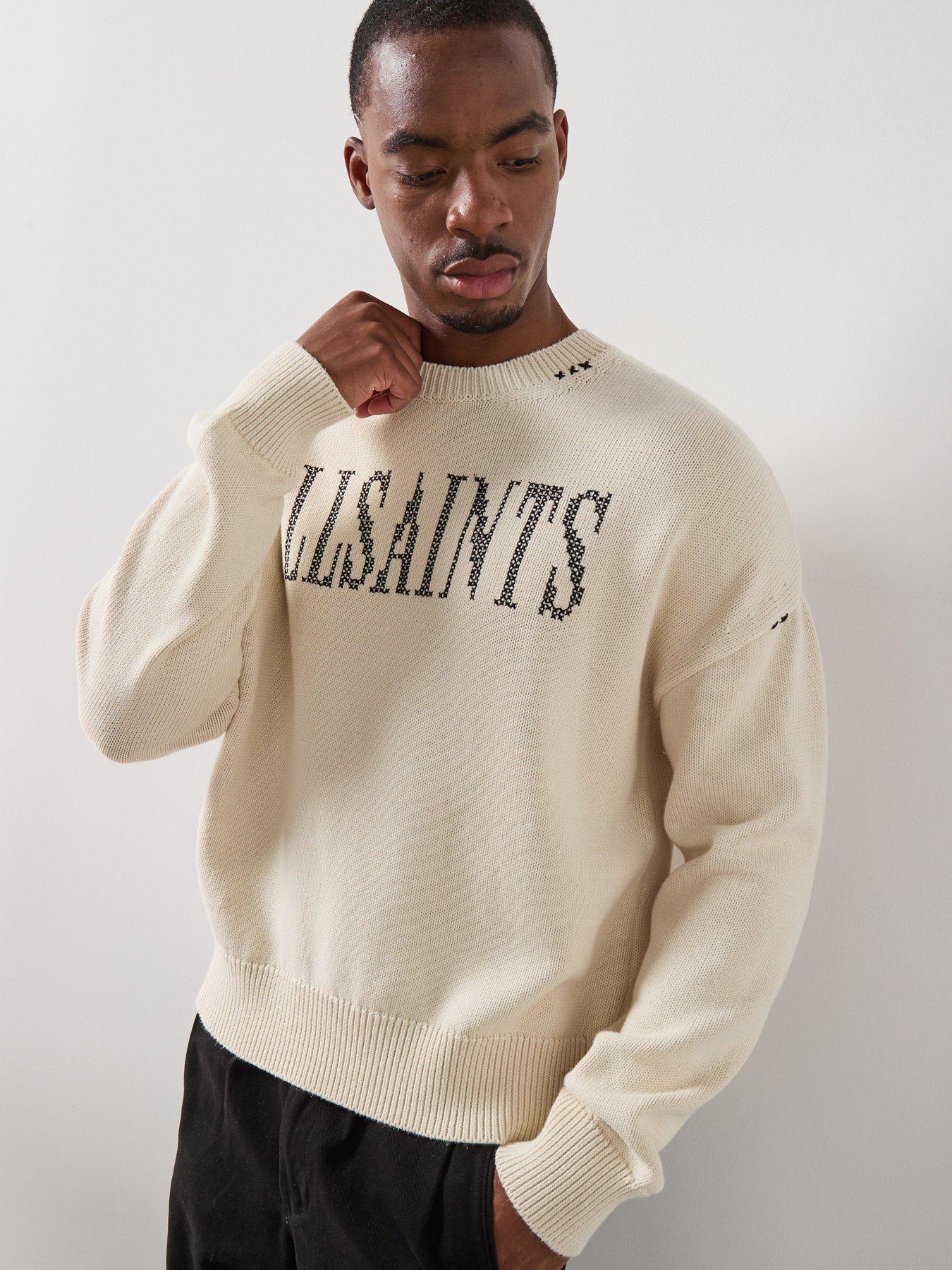 AllSaints Crossed Crew Sweatshirt - White