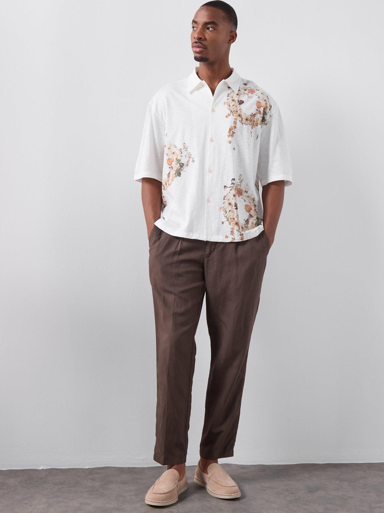allsaints-fleur-lis-short-sleeve-shirt-off-whiteback