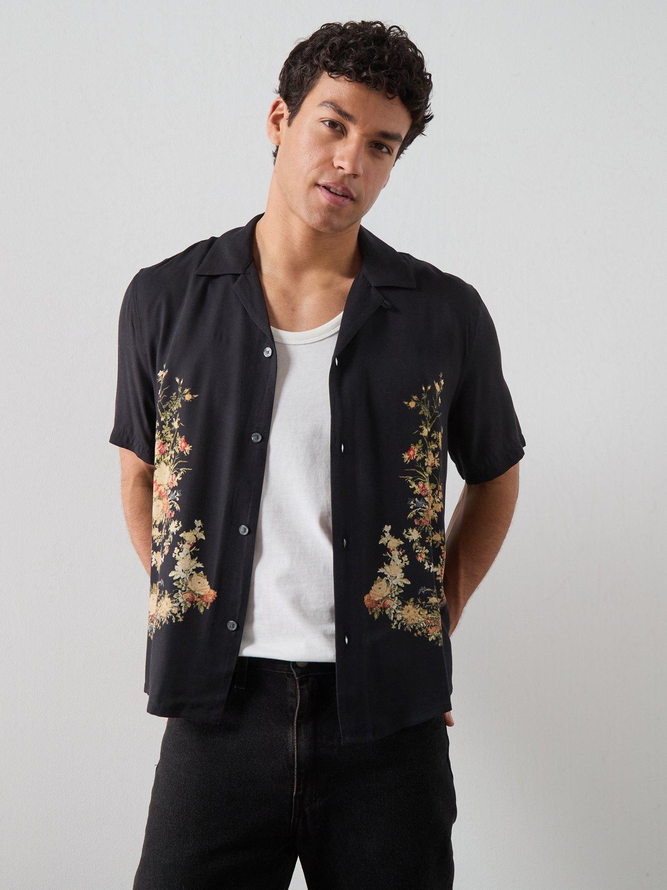 AllSaints Parsons Short Sleeve Shirt - Black