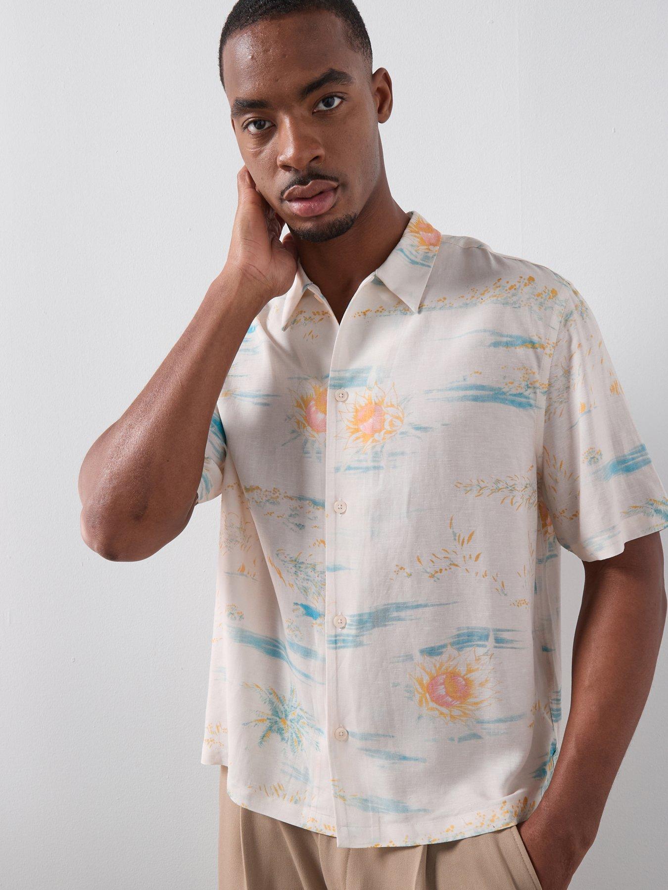 AllSaints Breezer Short Sleeve Shirt - Yellow