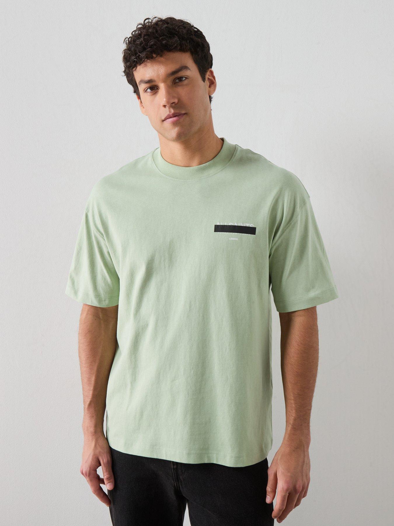Image 2 of 5 of AllSaints Redact Graphic T-Shirt - Green