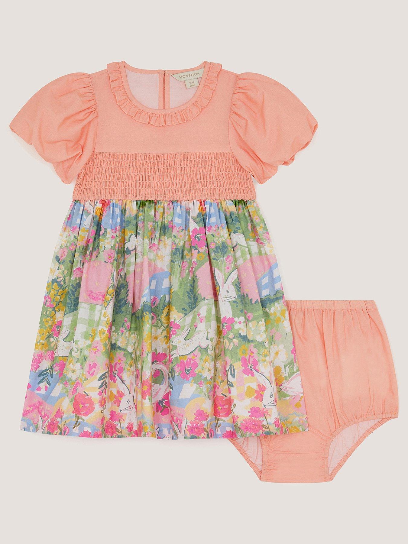 monsoon-baby-girls-bunny-dress-amp-knickers-yellow