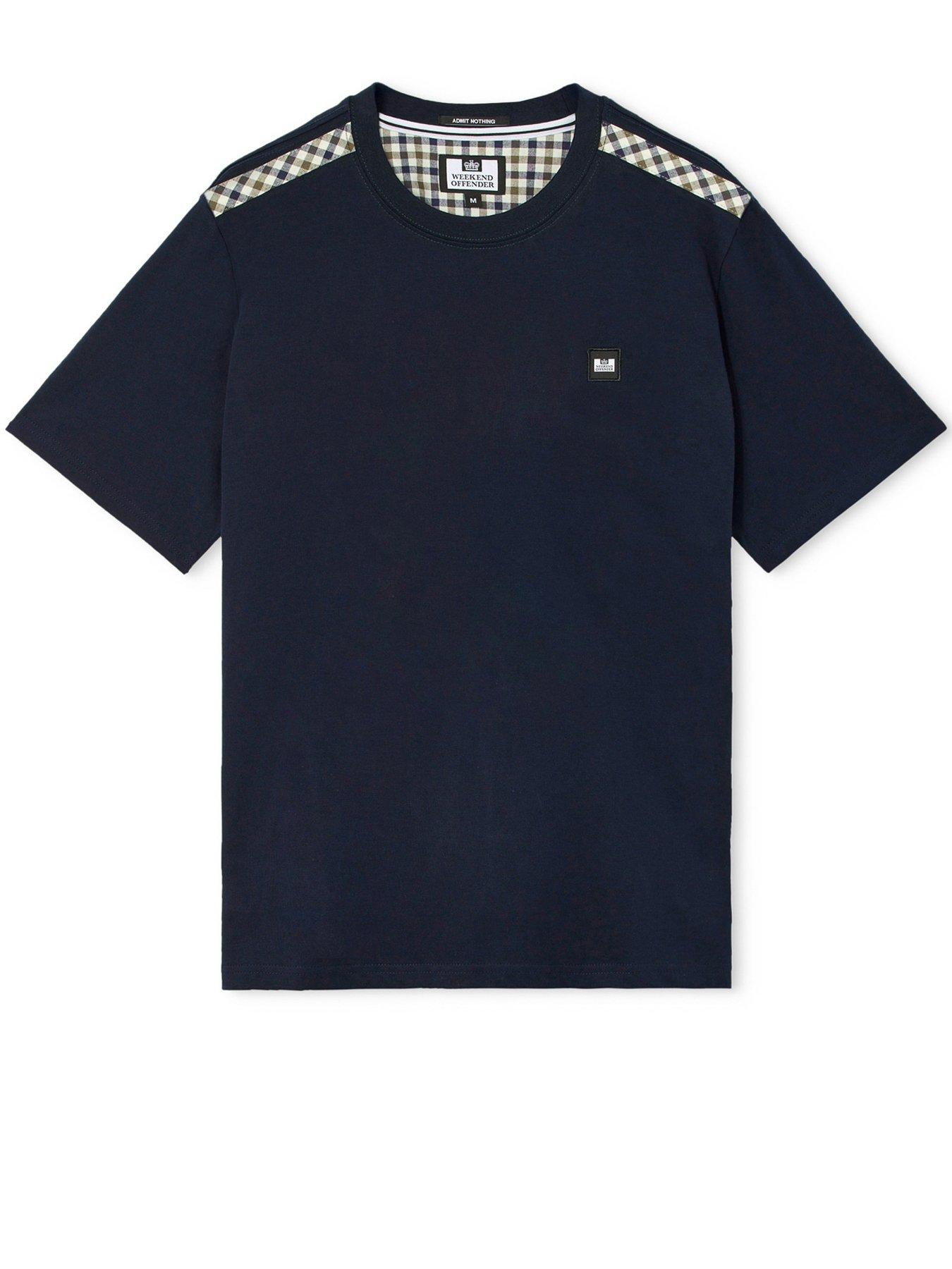 Image 4 of 5 of Weekend Offender Weekend Offender Medea Short Sleeve T-shirt - Navy