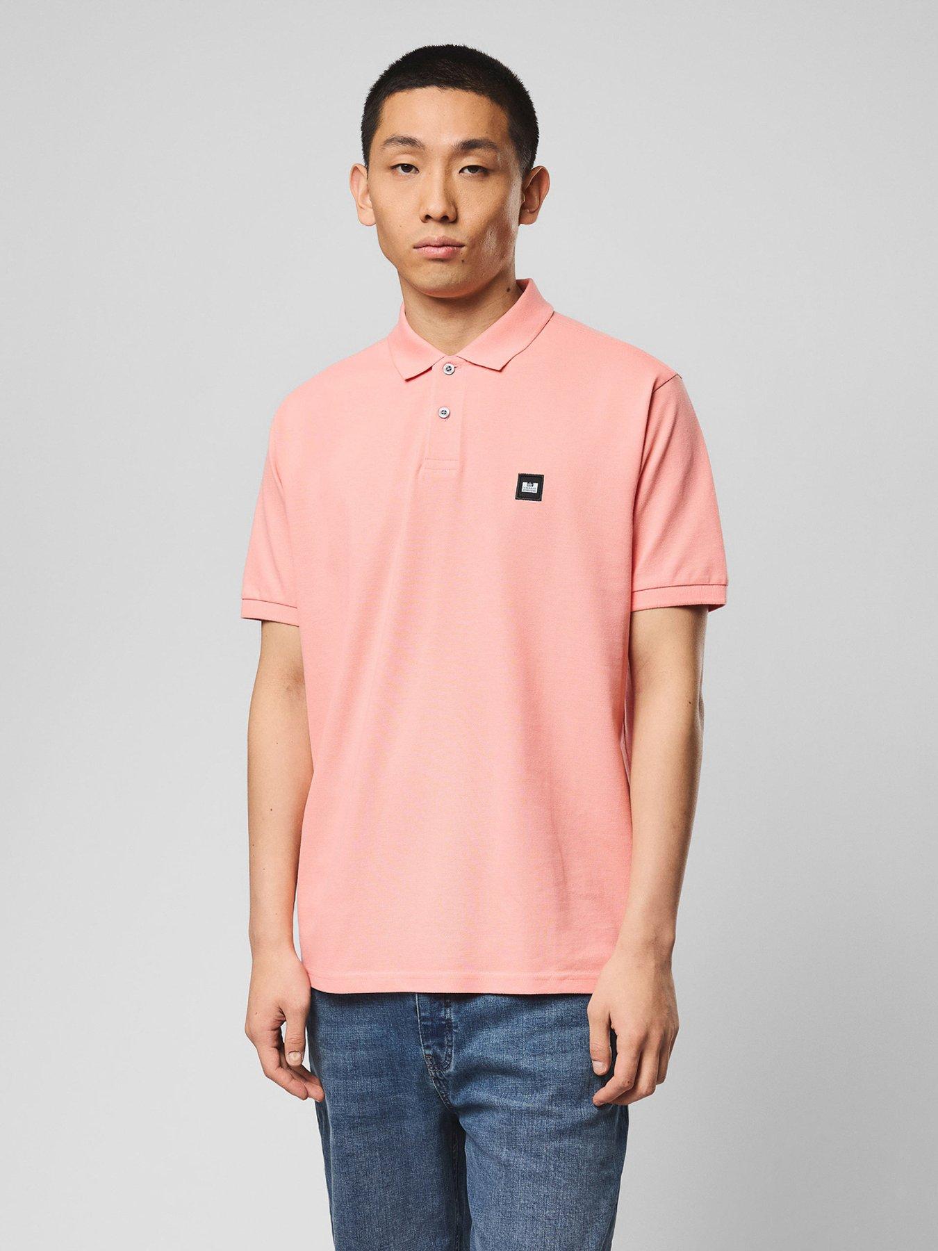 Weekend Offender Weekend Offender Heathcote Short Sleeve Polo Shirt - Orange