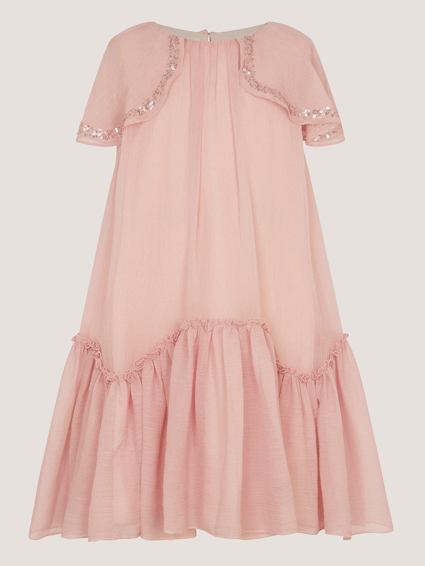 strapless open back dress Pink Chicken Lobster Check Liv Dress