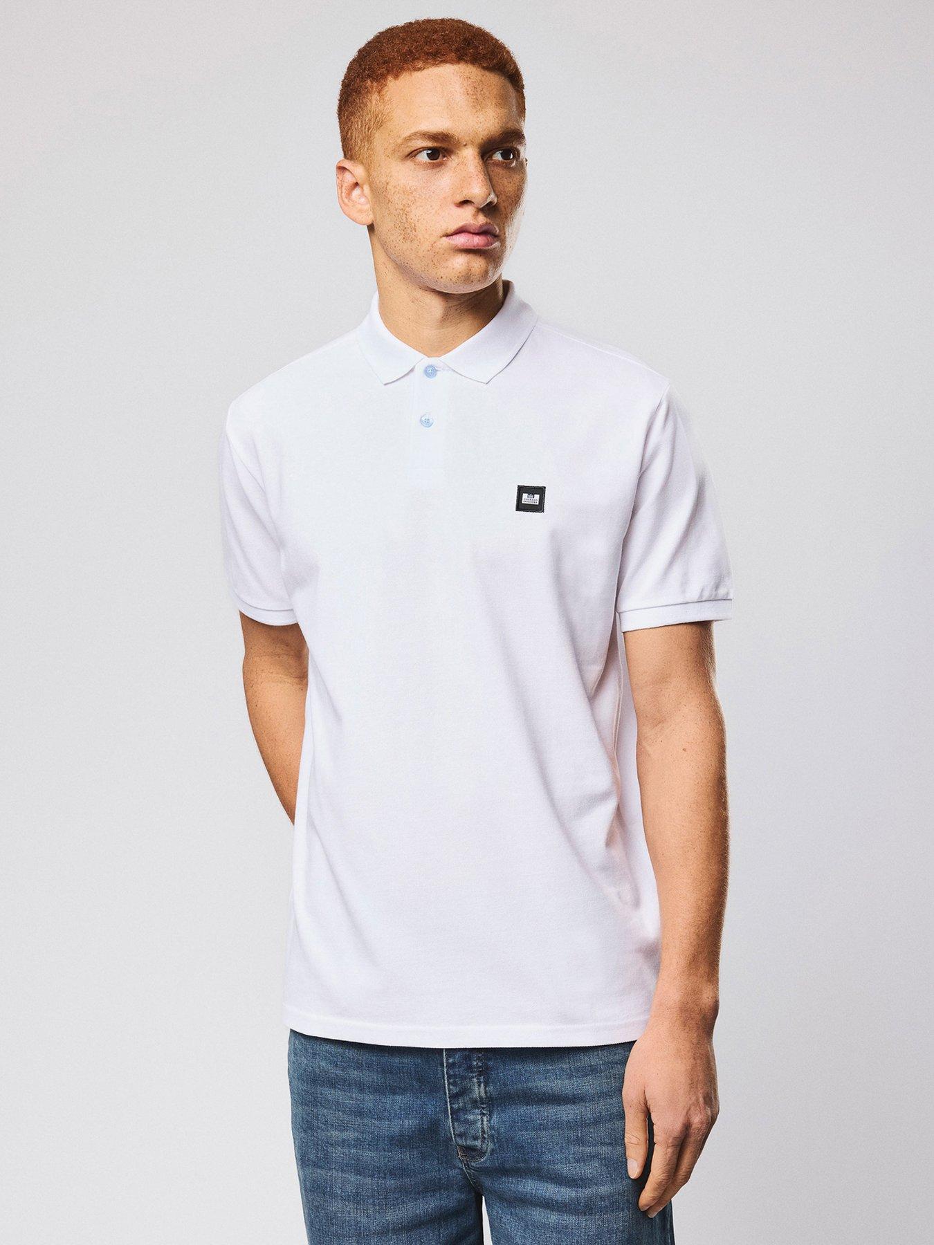 Weekend Offender Weekend Offender Heathcote Short Sleeve Polo Shirt - White