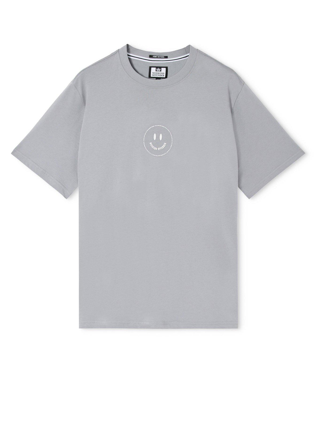 Image 4 of 5 of Weekend Offender Weekend Offender Away Short Sleeve T-shirt - Grey