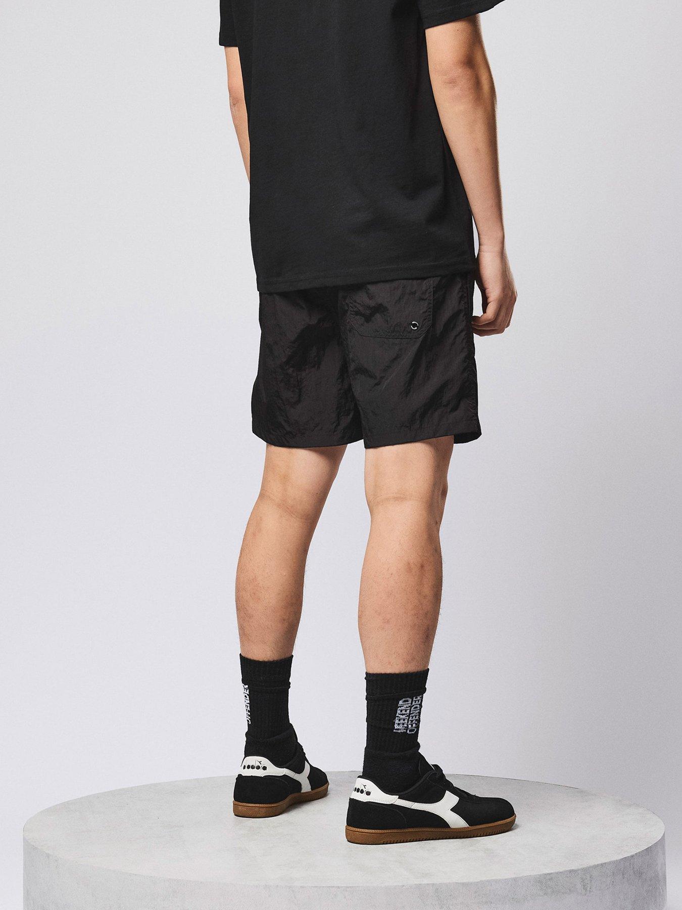 Image 3 of 6 of Weekend Offender Weekend Offender Stacks Sweat Shorts - Black