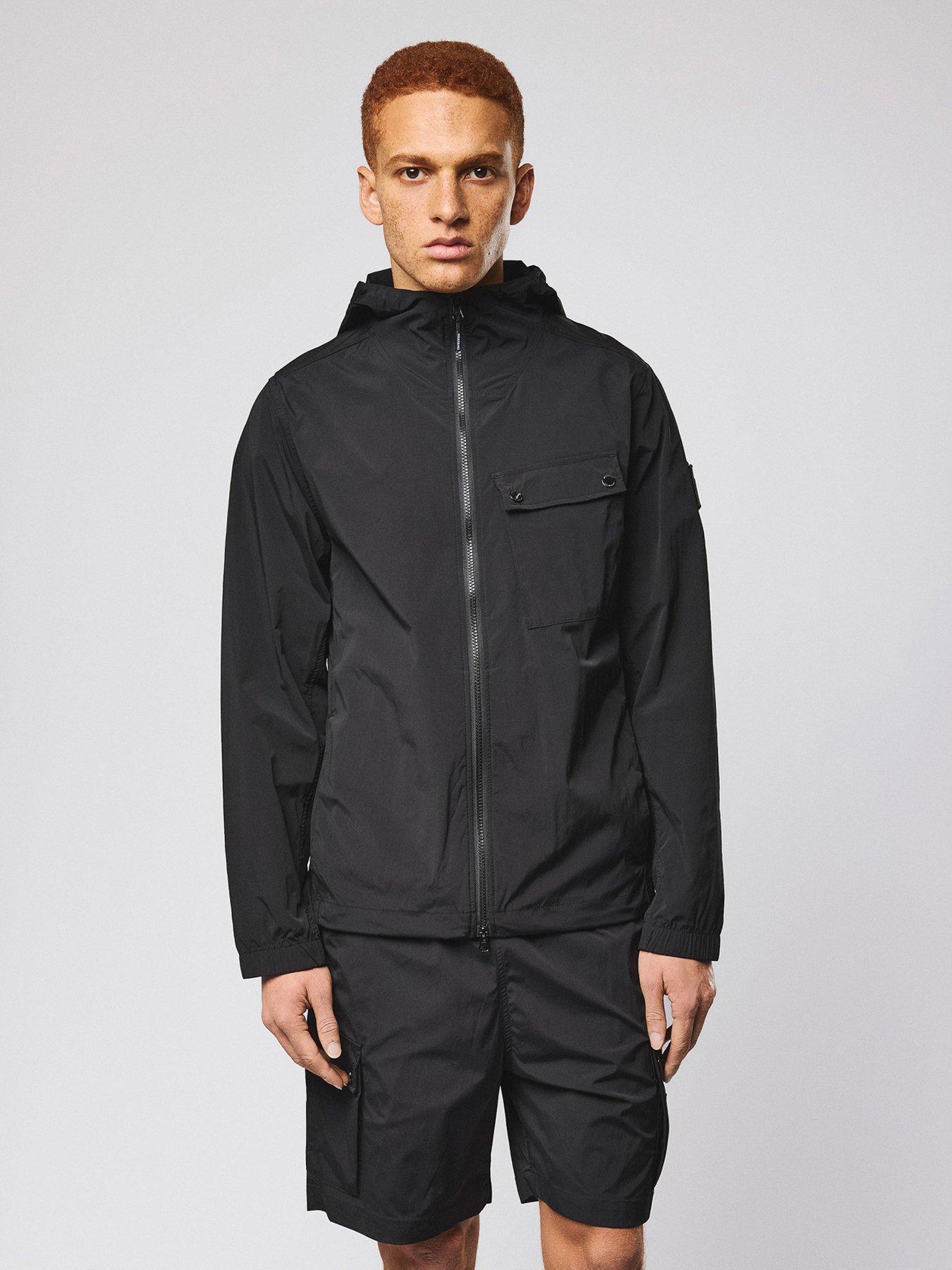 Image 2 of 6 of Weekend Offender Weekend Offender Temara Technical Windbreaker Jacket - Black