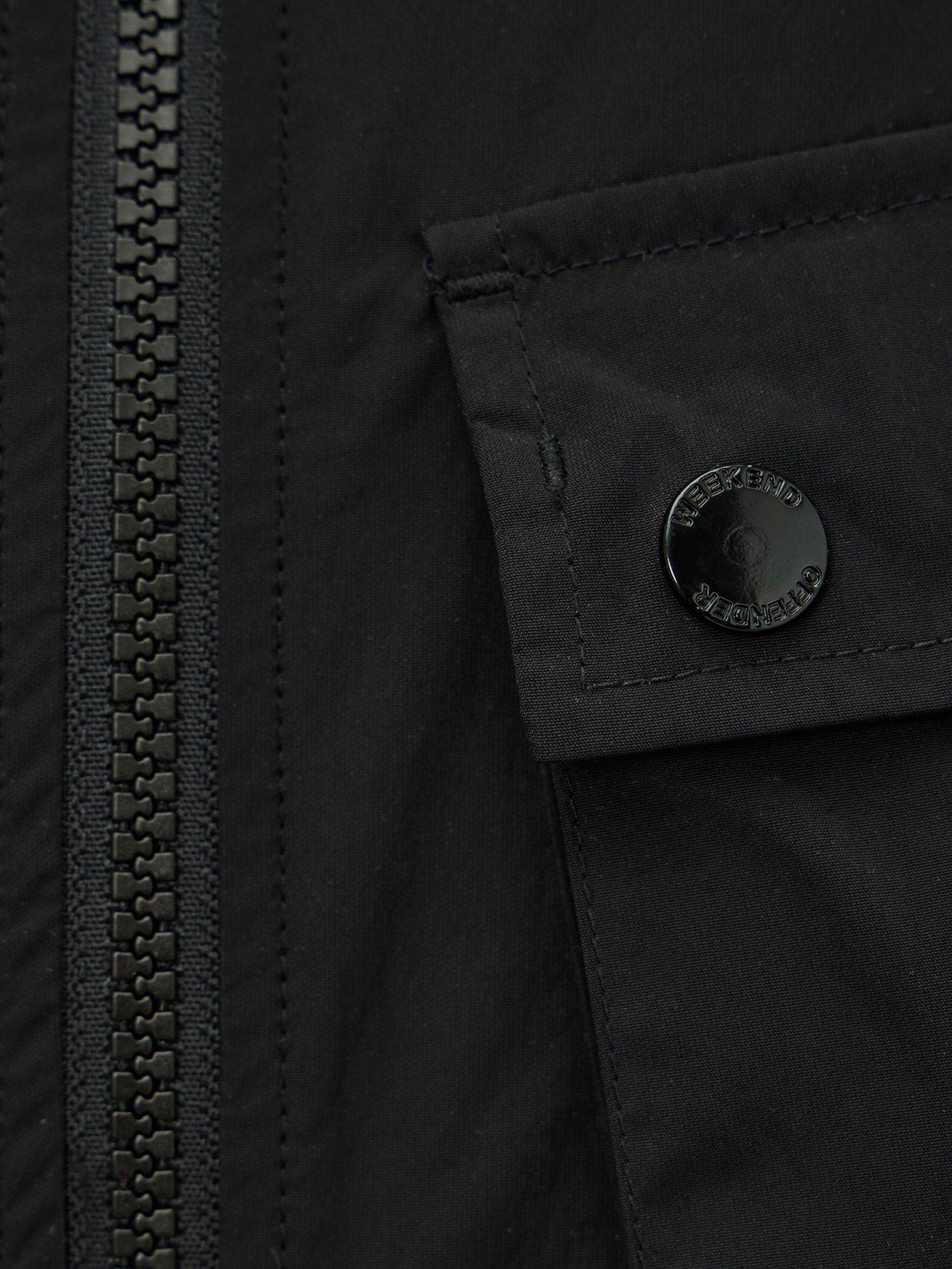 Image 6 of 6 of Weekend Offender Weekend Offender Temara Technical Windbreaker Jacket - Black