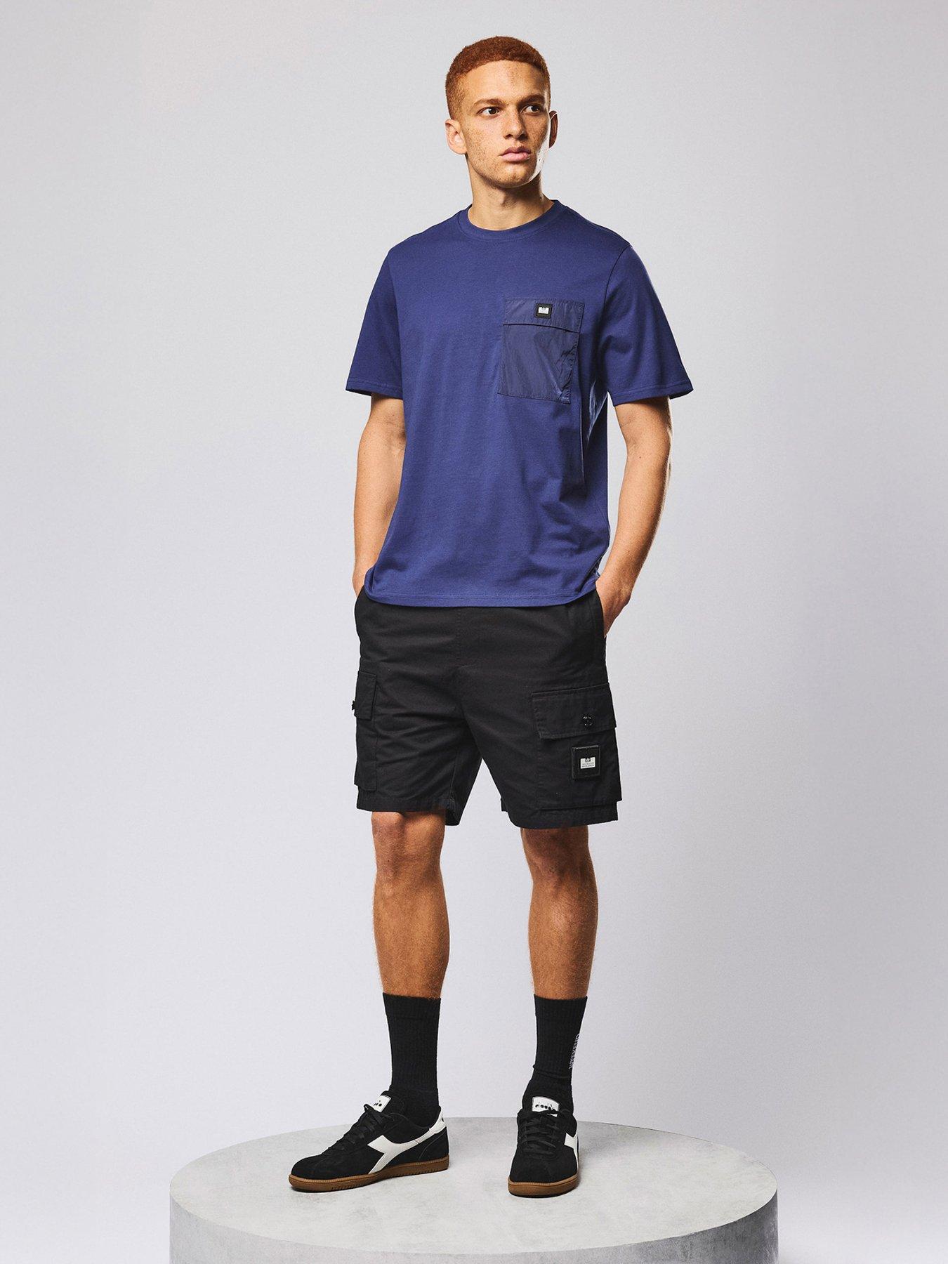 Weekend Offender Weekend Offender Scopello Flat Pocket Cargo Shorts - Black