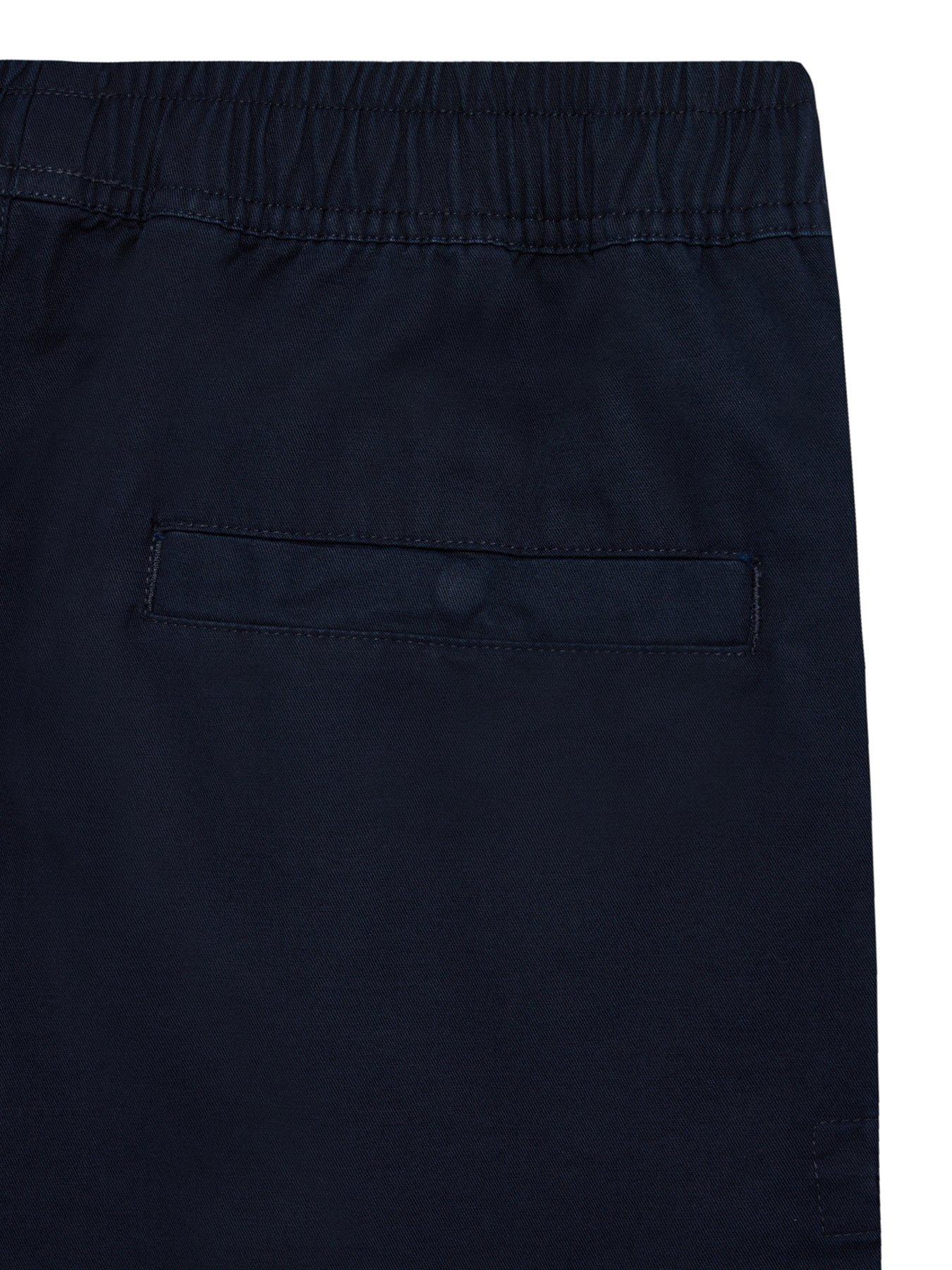 Image 7 of 7 of Weekend Offender Weekend Offender Scopello Flat Pocket Cargo Shorts - Navy