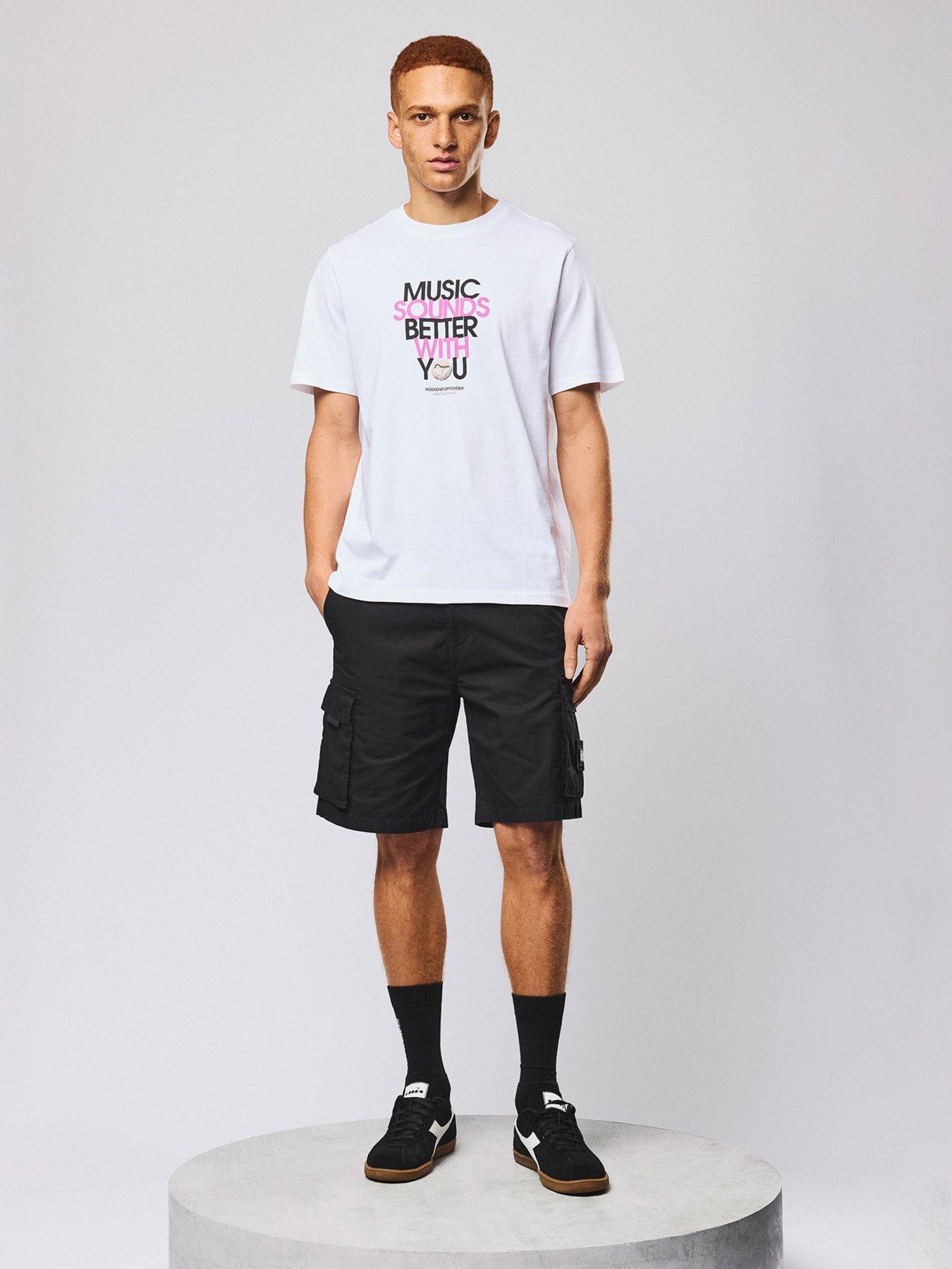 Weekend Offender Weekend Offender Mascia Cargo Shorts - Black
