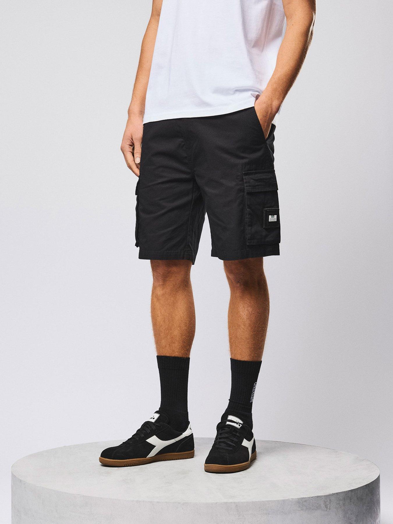 Image 2 of 6 of Weekend Offender Weekend Offender Mascia Cargo Shorts - Black