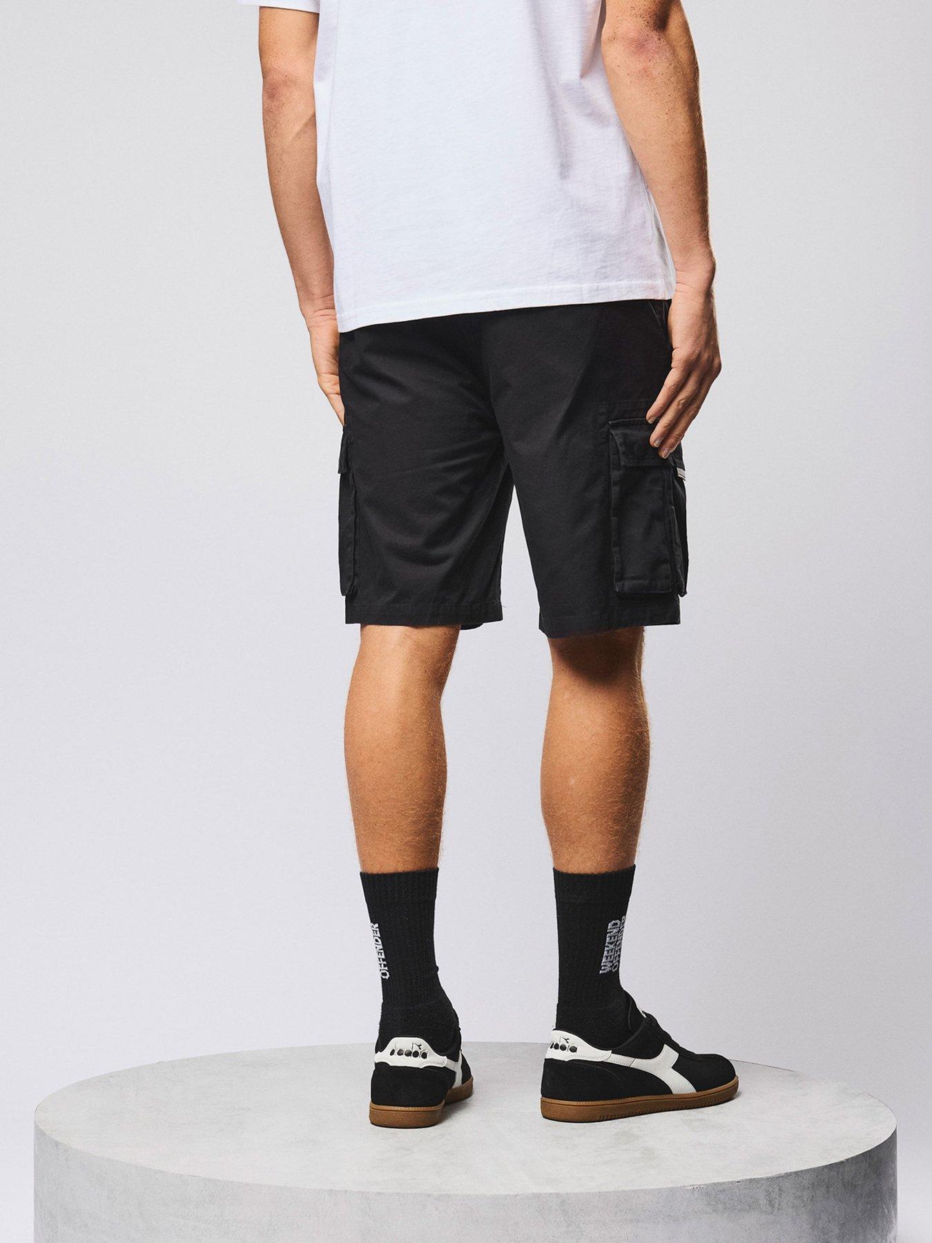 Image 3 of 6 of Weekend Offender Weekend Offender Mascia Cargo Shorts - Black