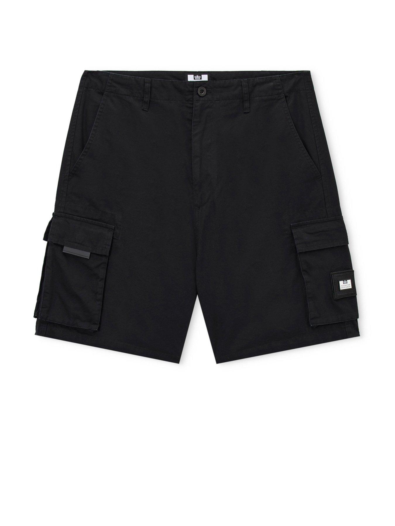 Image 4 of 6 of Weekend Offender Weekend Offender Mascia Cargo Shorts - Black