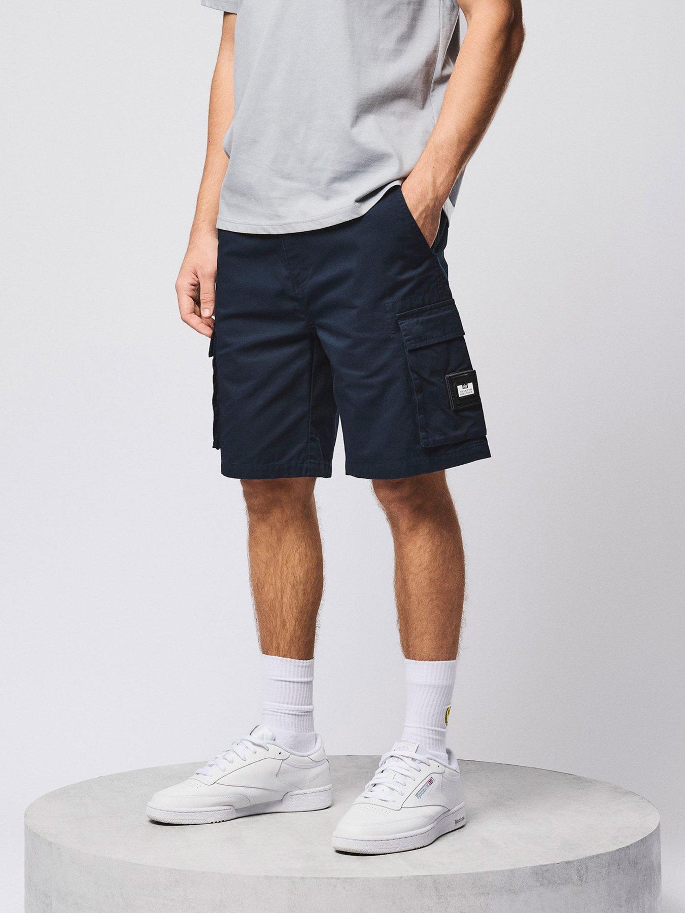 Image 2 of 6 of Weekend Offender Weekend Offender Mascia Cargo Shorts - Navy