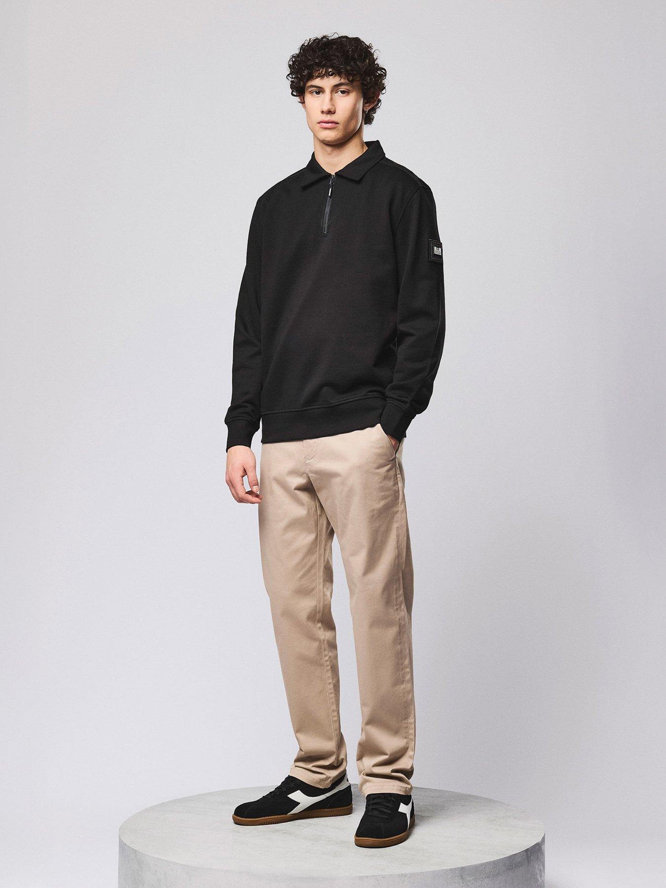 weekend-offender-weekend-offender-sidi-collared-sweatshirt-blackstillFront