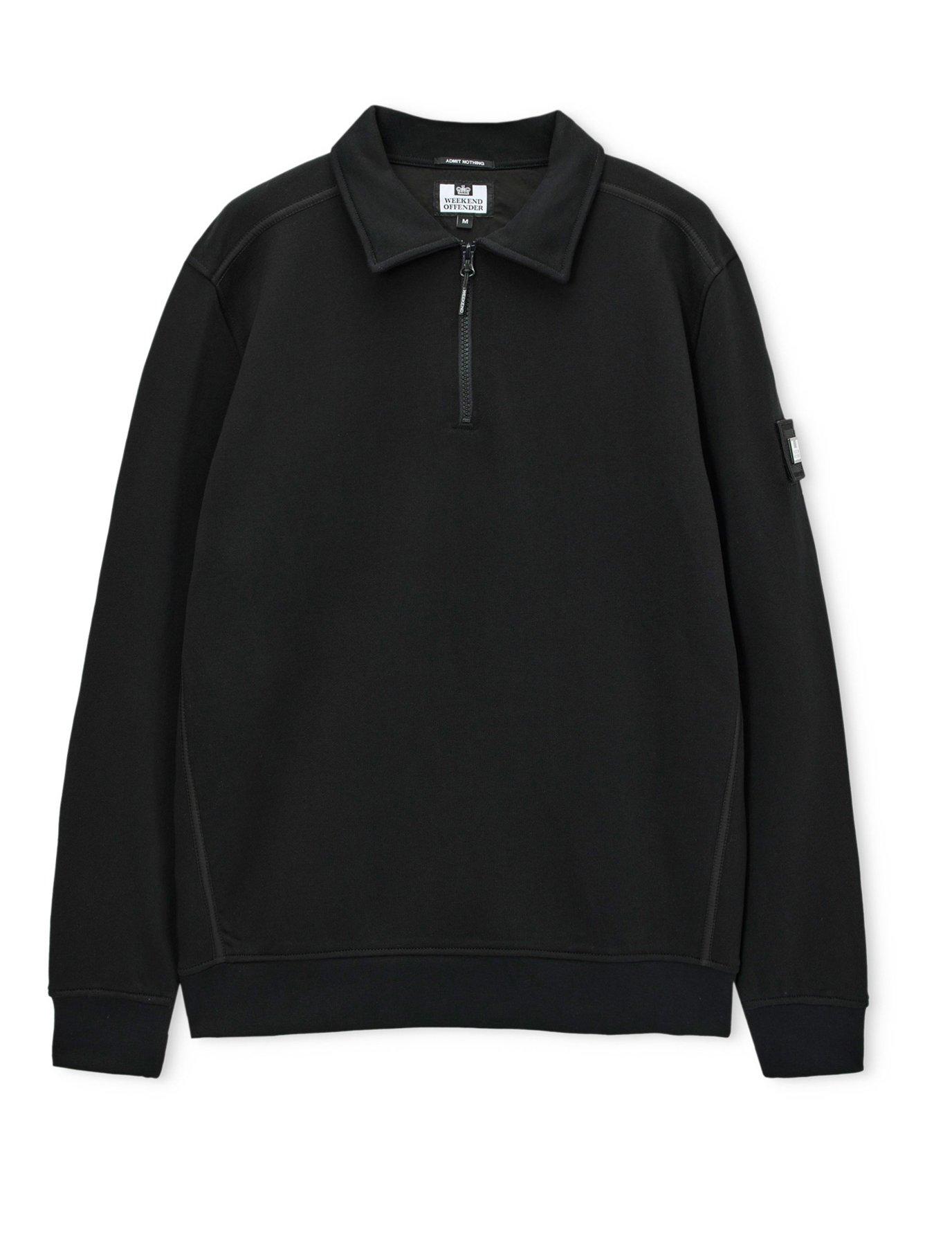 weekend-offender-weekend-offender-sidi-collared-sweatshirt-blackoutfit