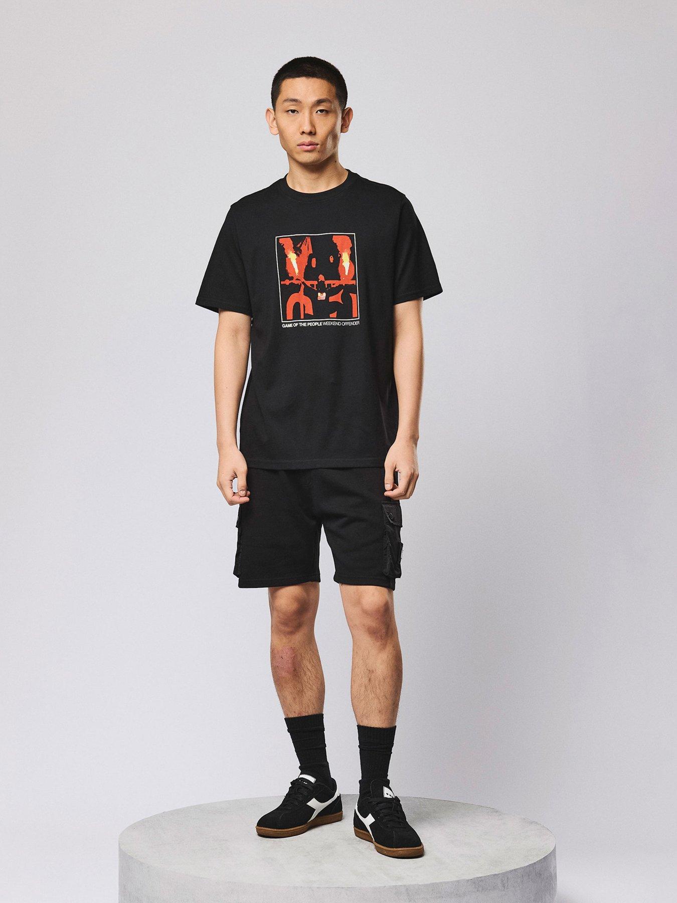 Weekend Offender Weekend Offender Noreaster Technical Sweat Shorts - Black