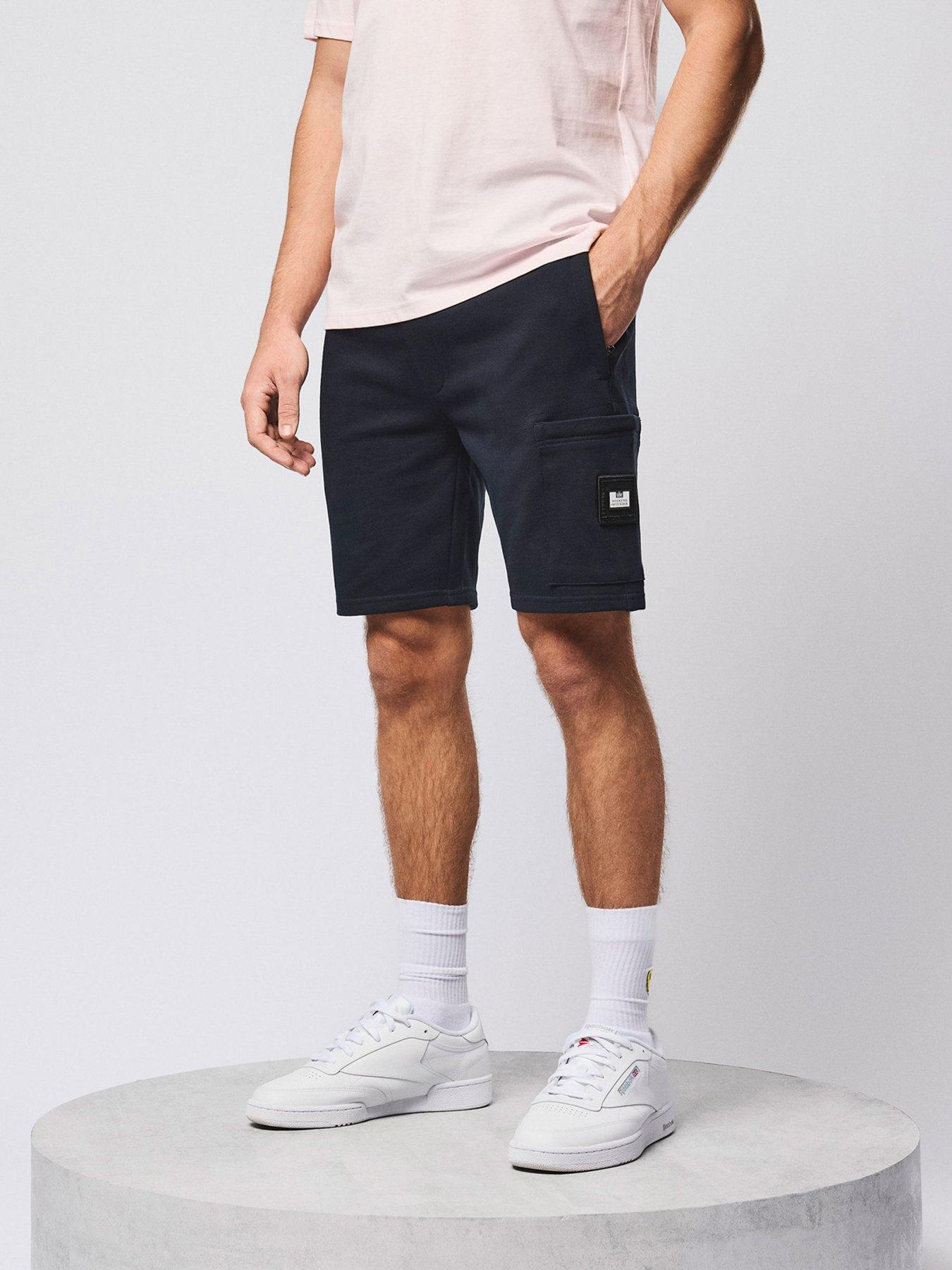 Weekend Offender Weekend Offender Hawkins Cargo Sweat Shorts - Navy