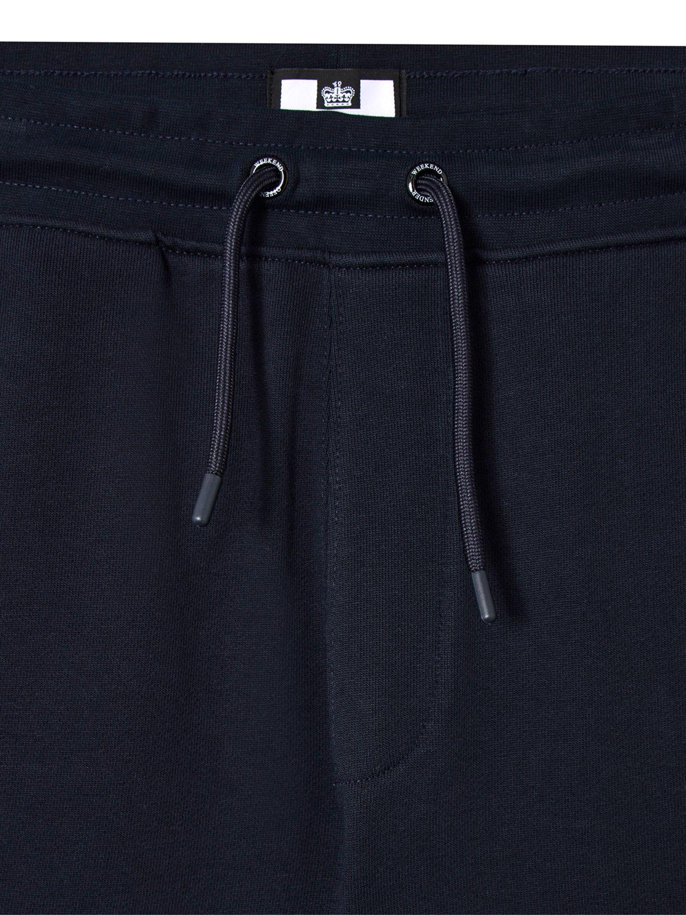 Image 5 of 6 of Weekend Offender Weekend Offender Hawkins Cargo Sweat Shorts - Navy