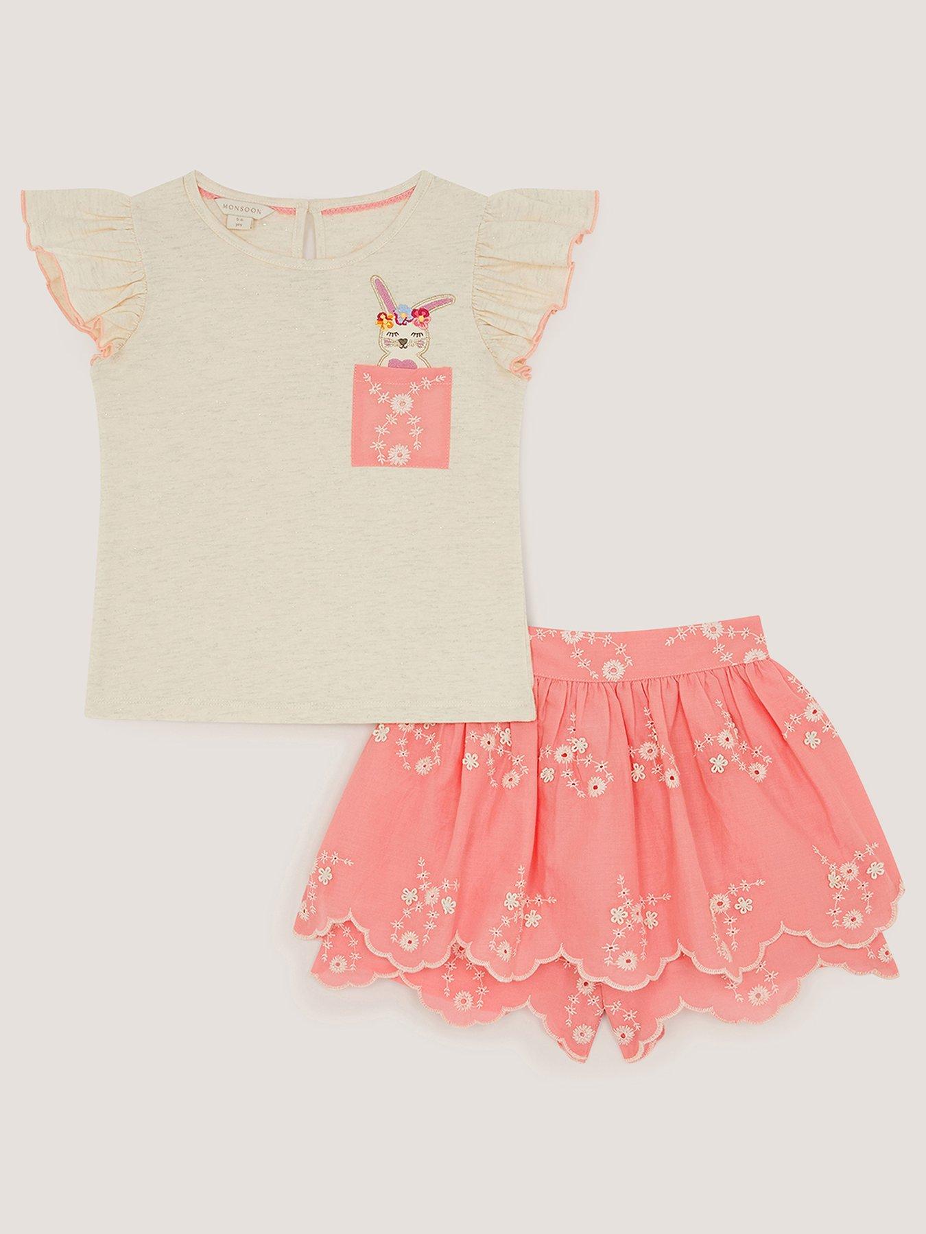 monsoon-girls-short-sleeve-bunny-tee-amp-broiderie-skort-set-pink