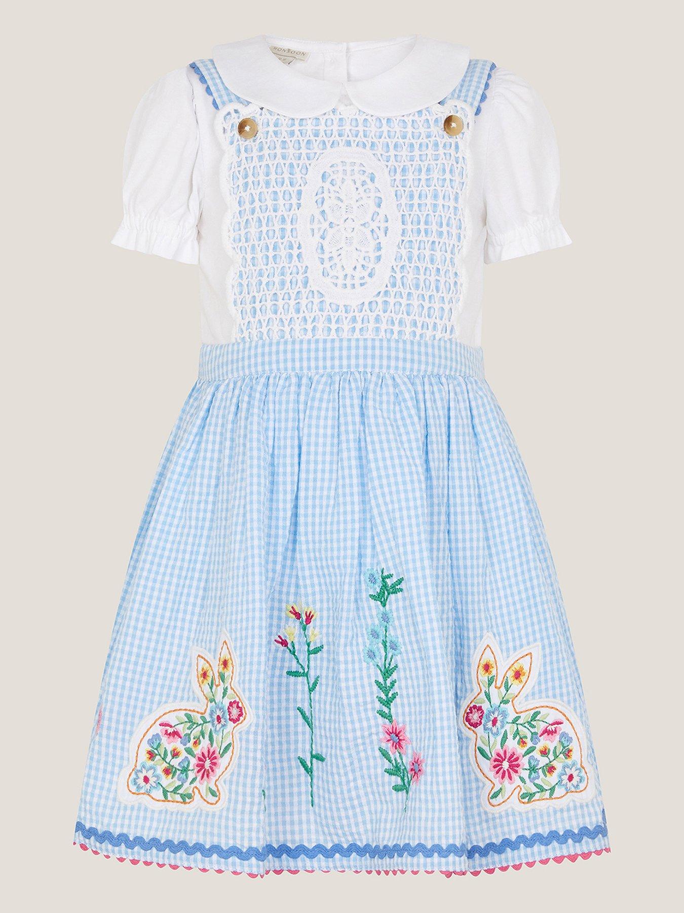 Pinafore Dress | Girl | Blue | Very