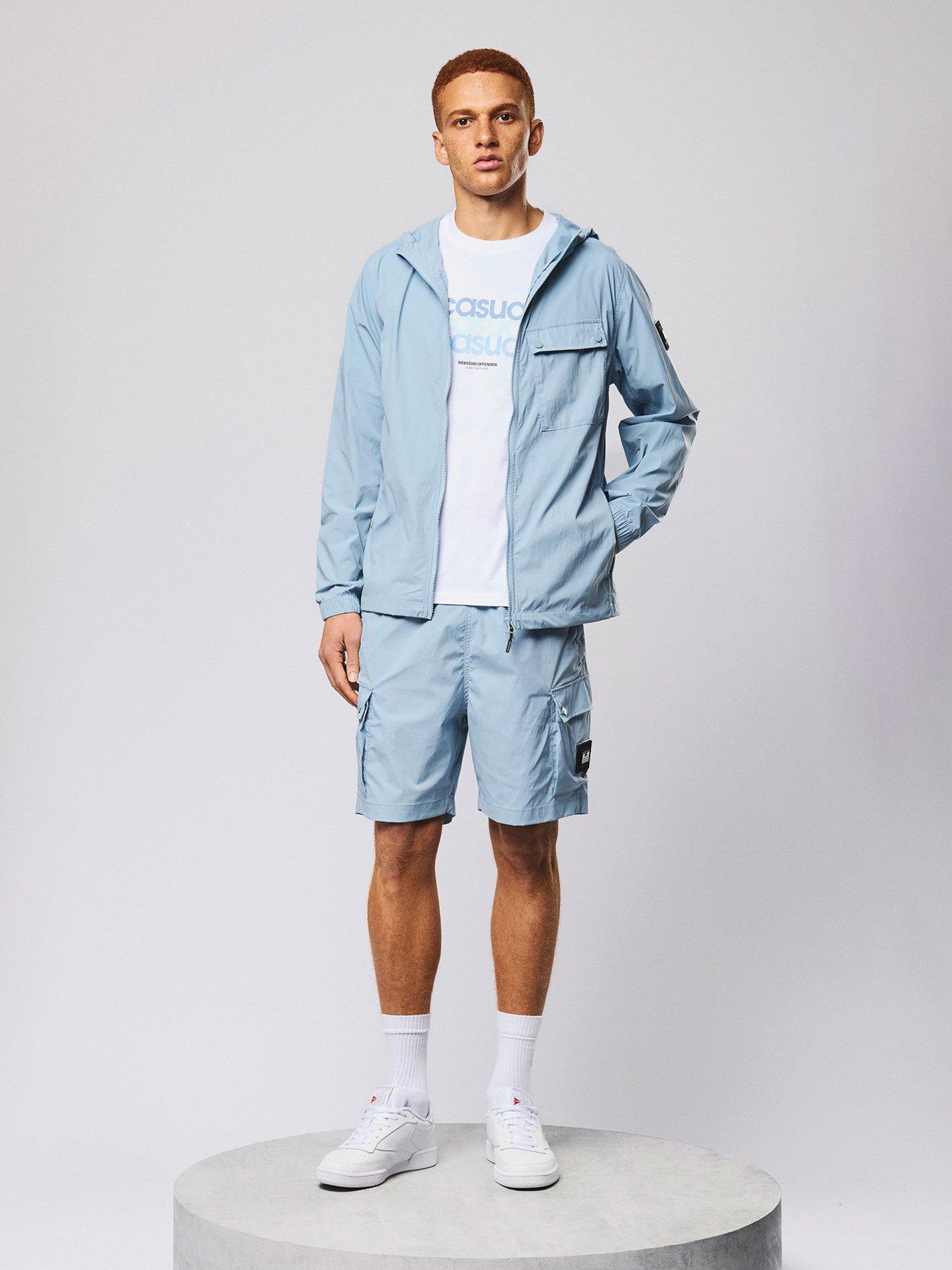 Image 3 of 6 of Weekend Offender Weekend Offender Baraki Technical Shorts - Blue