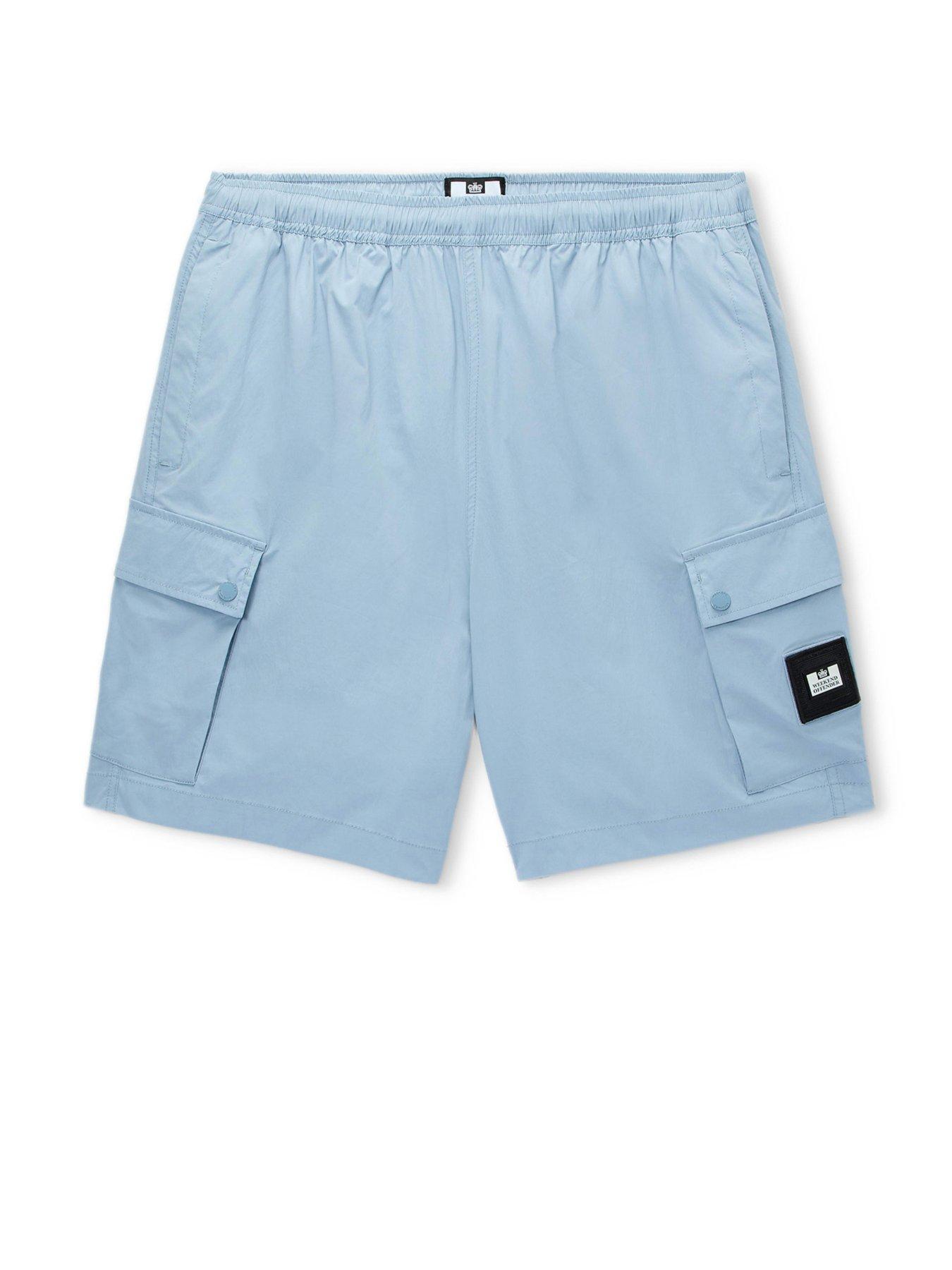 Image 4 of 6 of Weekend Offender Weekend Offender Baraki Technical Shorts - Blue