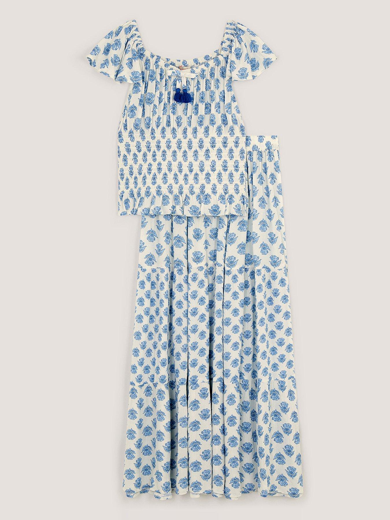 monsoon-girls-woodblock-maxi-skirt-set-white
