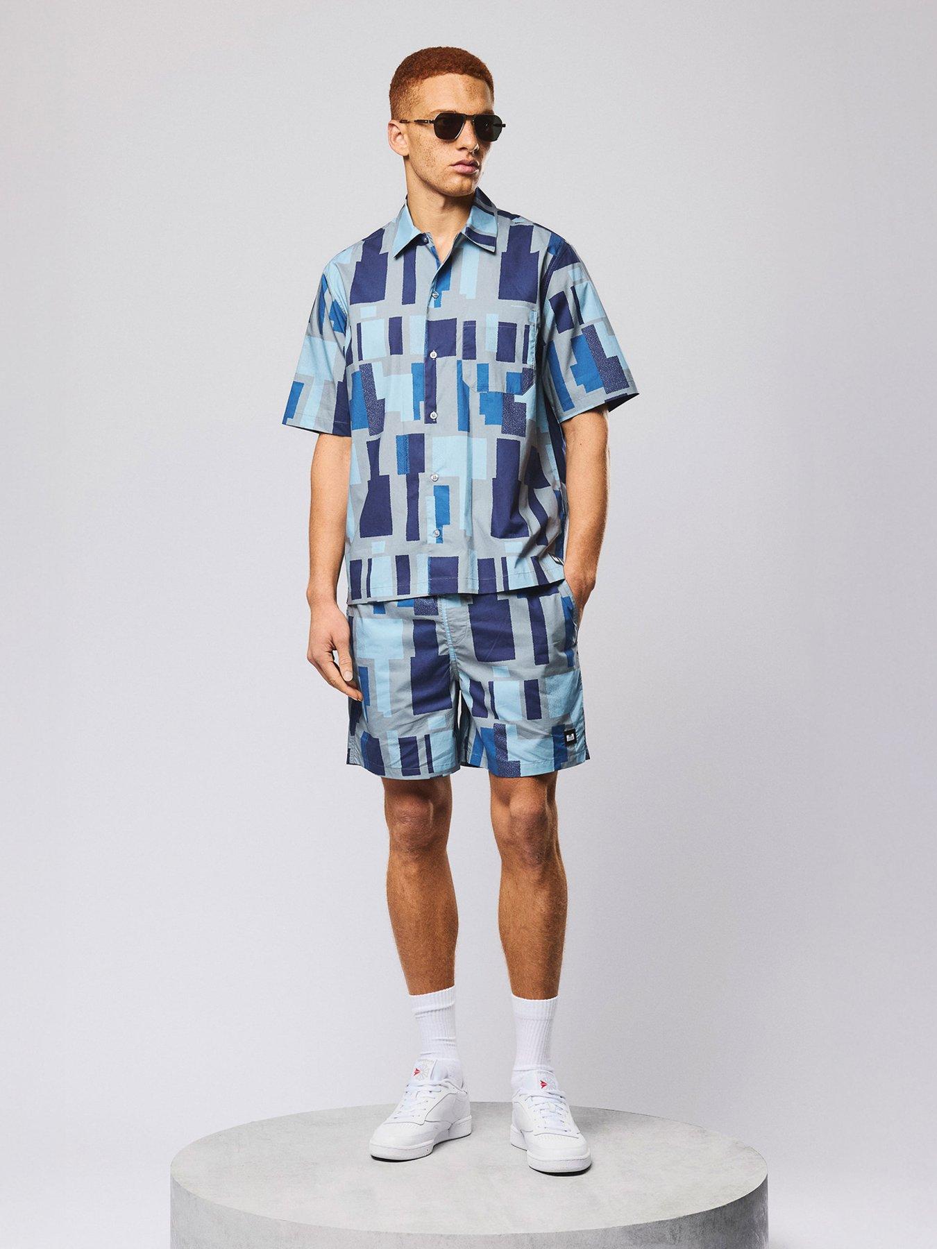 Image 2 of 6 of Weekend Offender Weekend Offender Ouzou Short Sleeve Shirt - Grey