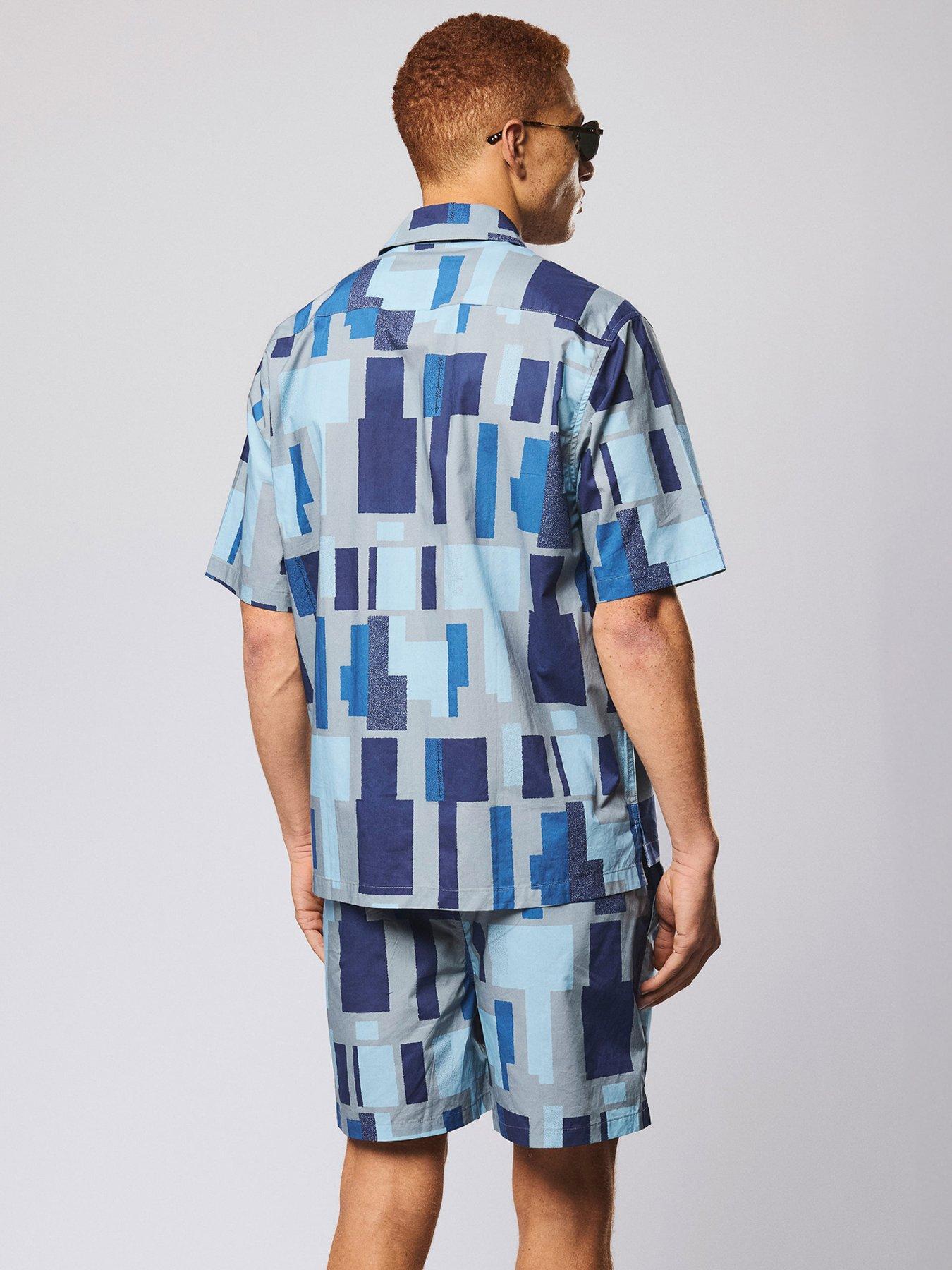 Image 3 of 6 of Weekend Offender Weekend Offender Ouzou Short Sleeve Shirt - Grey