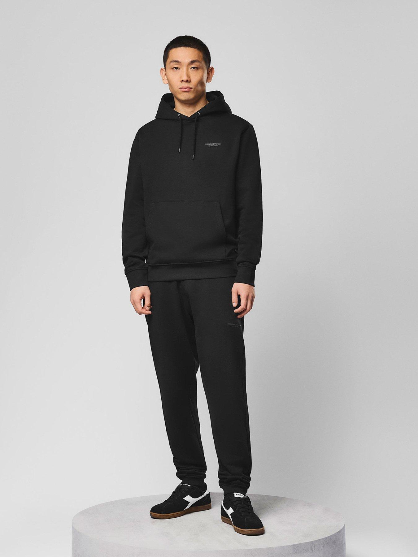 Image 1 of 4 of Weekend Offender Weekend Offender Bronx Tracksuit Set - Black
