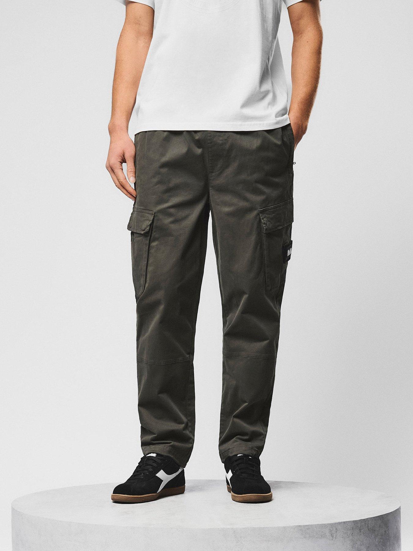 weekend-offender-weekend-offender-eldon-woven-cargo-trousers-greenstillFront