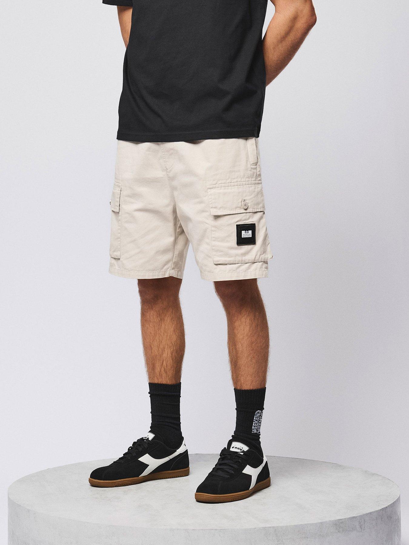 Image 2 of 7 of Weekend Offender Weekend Offender Scopello Drawstring Shorts - Beige